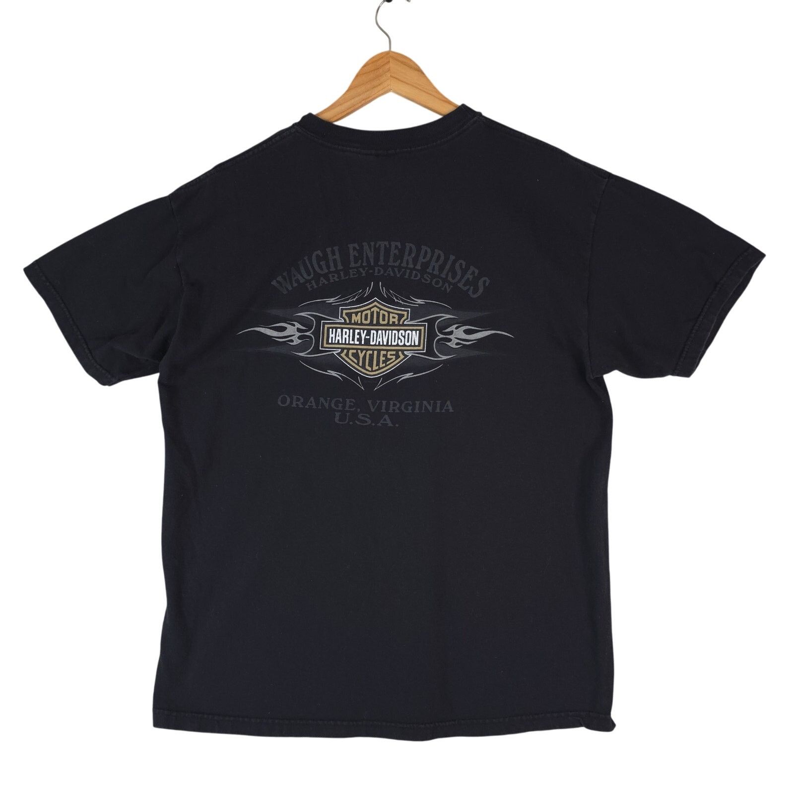 Harley Davidson Harley Davidson T-Shirt Mens L Cotton Orange Virginia USA Size US L / EU 52-54 / 3 - 3 Thumbnail