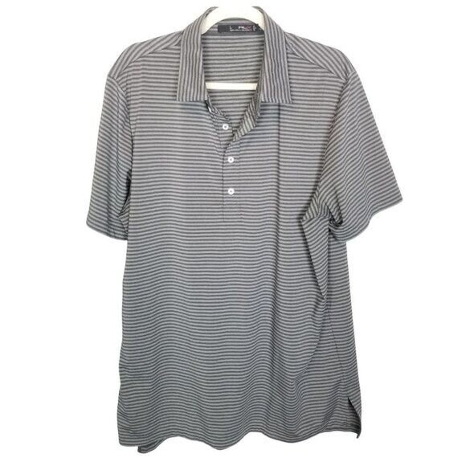 RLX Ralph Lauren RLX Ralph Lauren Striped Golf Polo Shirt XL Stretch Wicking Size US XL / EU 56 / 4 - 1 Thumbnail