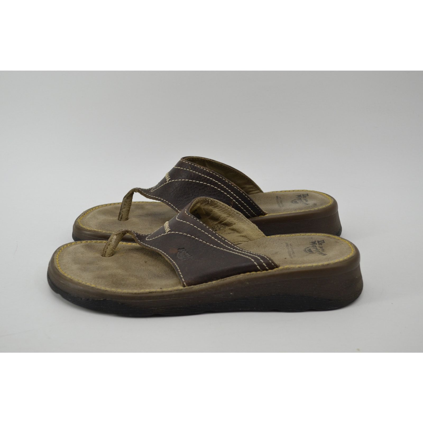 Dr. Martens Dr Martens Thong Sandals Leather Men's Flip Flop 5A54 Size 7 Size US 7 / EU 40 - 13 Thumbnail