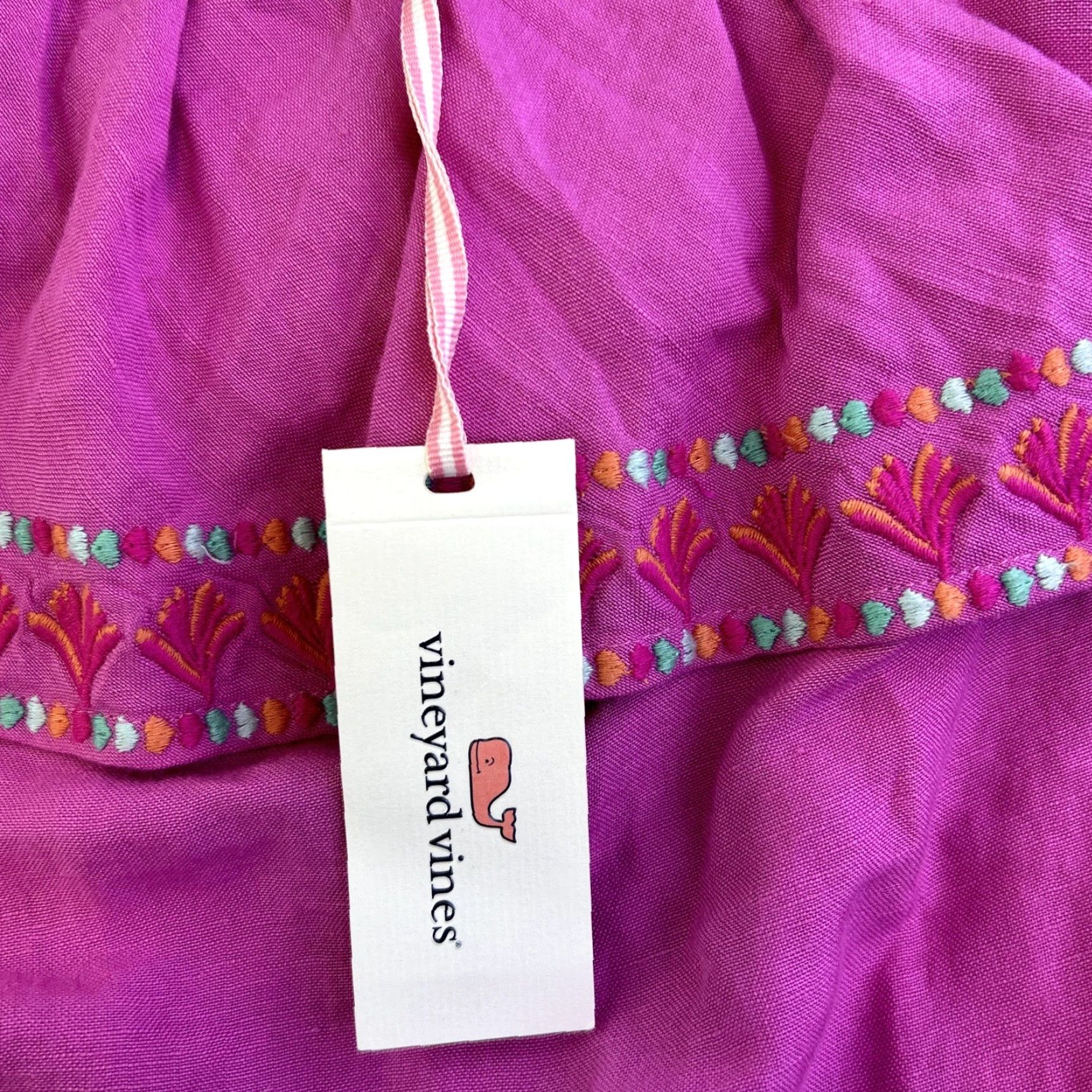 Vineyard Vines Vineyard Vines Strapless Ruffle Romper Womens XS Pink Magenta NWT Size 26" / US 2 / IT 38 - 6 Thumbnail