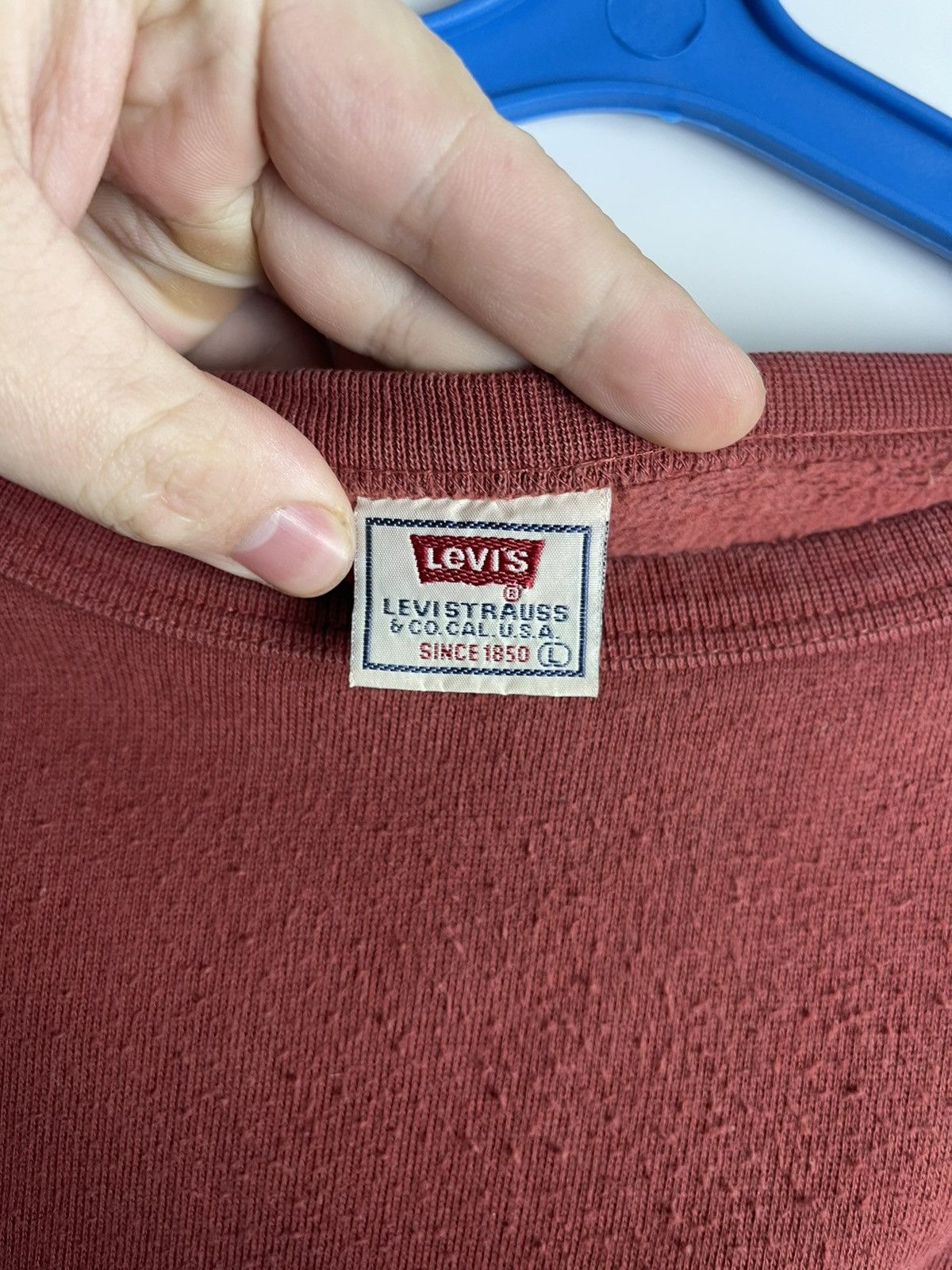 Levi's × Levi's Vintage Clothing Vintage LEVIS 1850s STRAUSS & CO San Francisco Sweatshirt Size US L / EU 52-54 / 3 - 5 Thumbnail