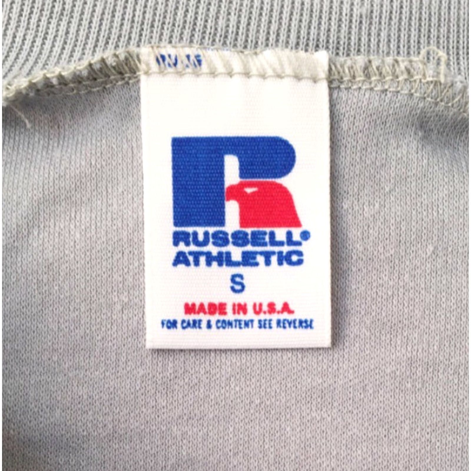 Russell Athletic VINTAGE Russell Athletic T-Shirt Mens Small Deadstock NWOT 90s NOS Gray V-Neck Cotton Blend Shirt 90s Mens Size US S / EU 44-46 / 1 - 3 Thumbnail