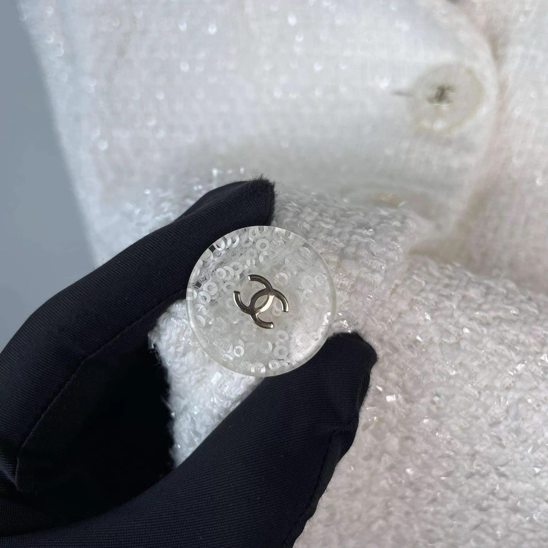 Chanel Chanel 19SS White Collar Tweed Jacket 44 Size L / US 10 / IT 46 - 3 Thumbnail