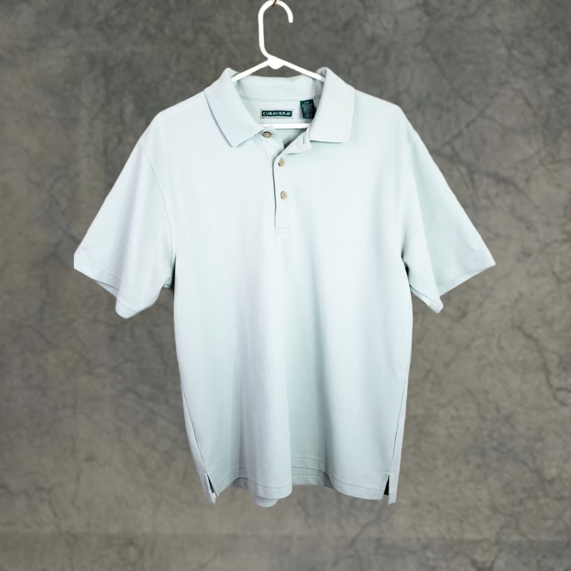 Cubavera Cubavera Polo Shirt Mens L Mint Green Lightweight Golf Casual Shirt Size US L / EU 52-54 / 3 - 1 Thumbnail
