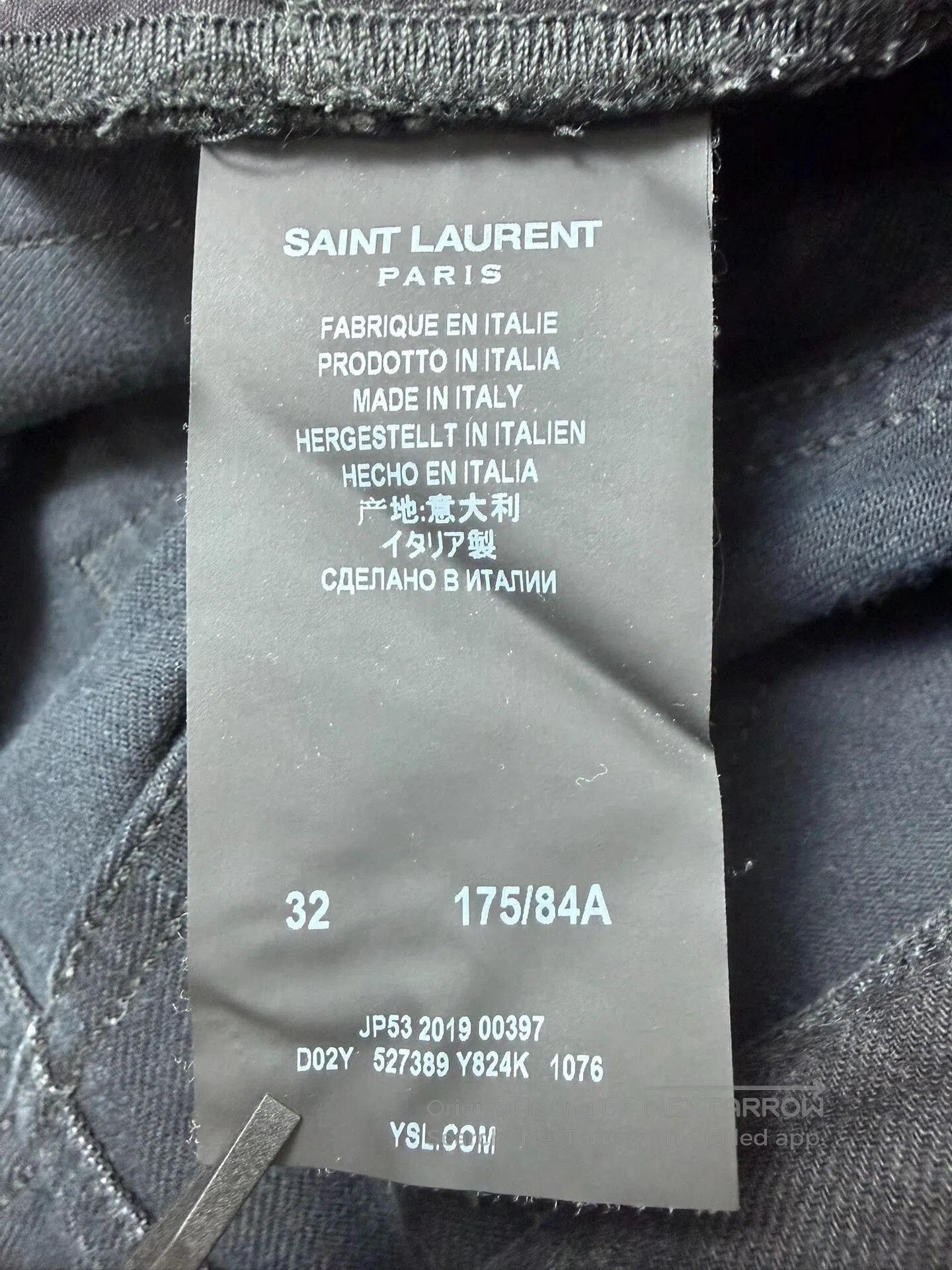 Saint Laurent Paris Saint Laurent Black Denim Jeans. Size US 32 / EU 48 - 6 Thumbnail