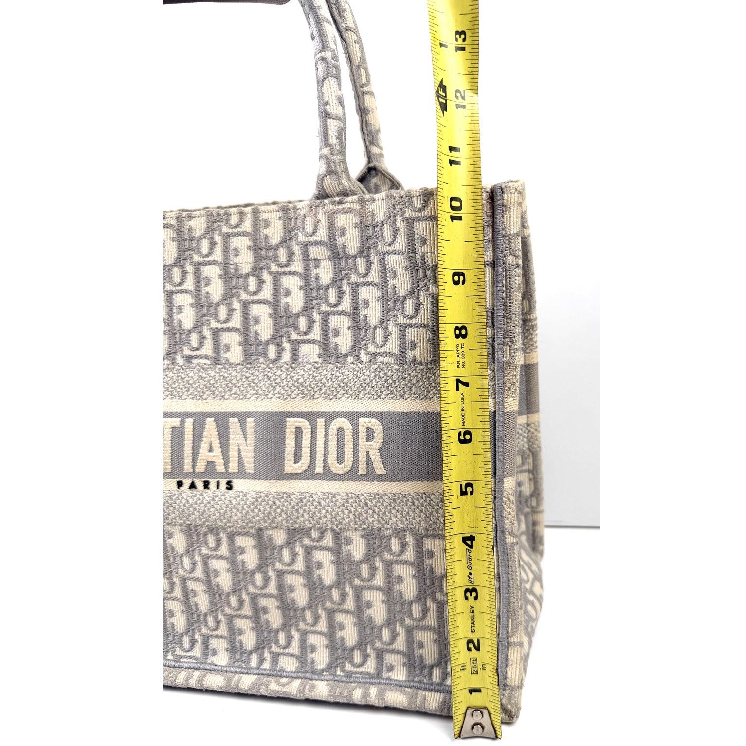 Dior Christian Dior Gray Oblique Medium Book Tote Size ONE SIZE - 6 Thumbnail