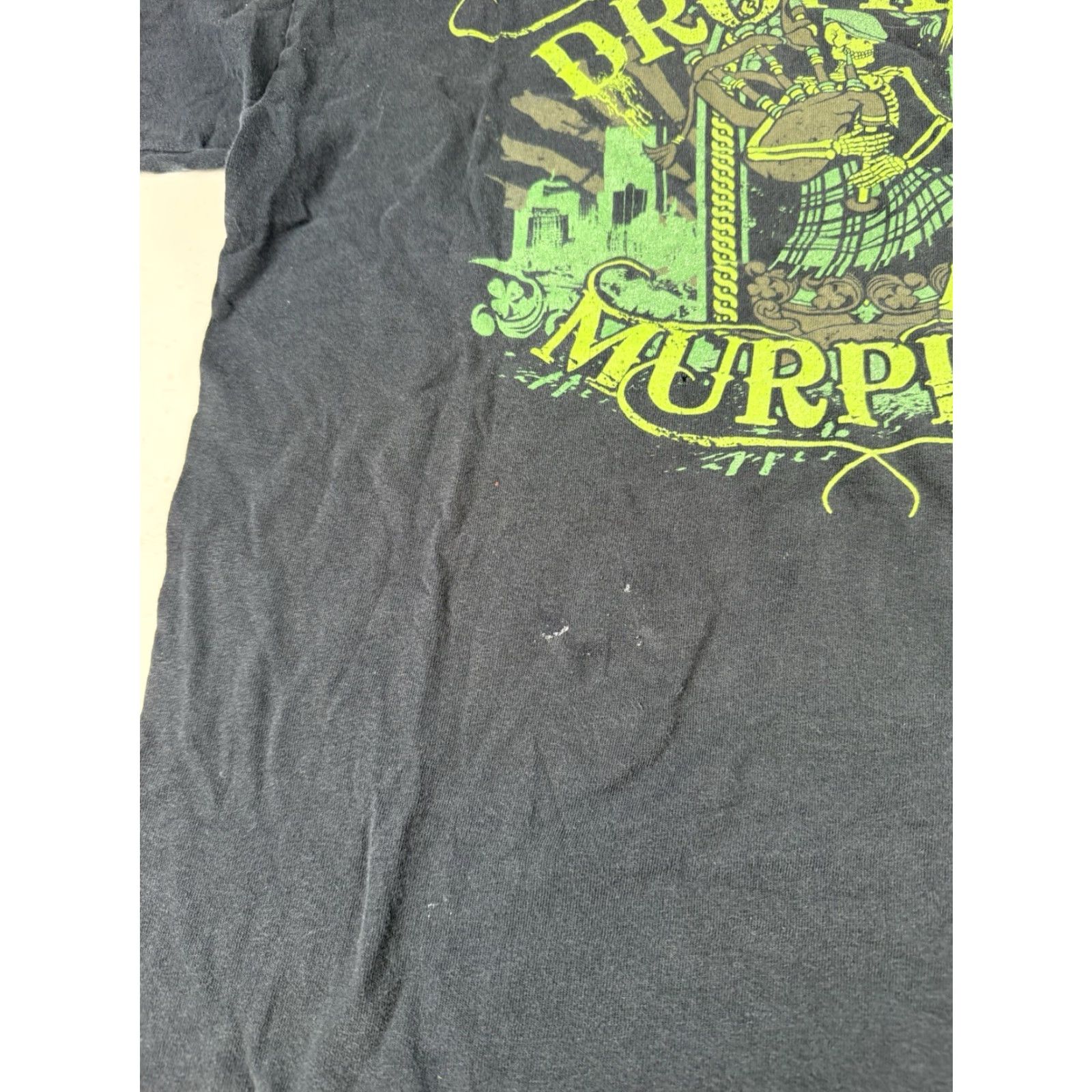 Vintage Dropkick Murphys T-Shirt Black Skeleton St Patrick's Day Tour Punk Large Shirt Men Crew Neck Short Sleeve 100% Cotton Size US L / EU 52-54 / 3 - 4 Thumbnail