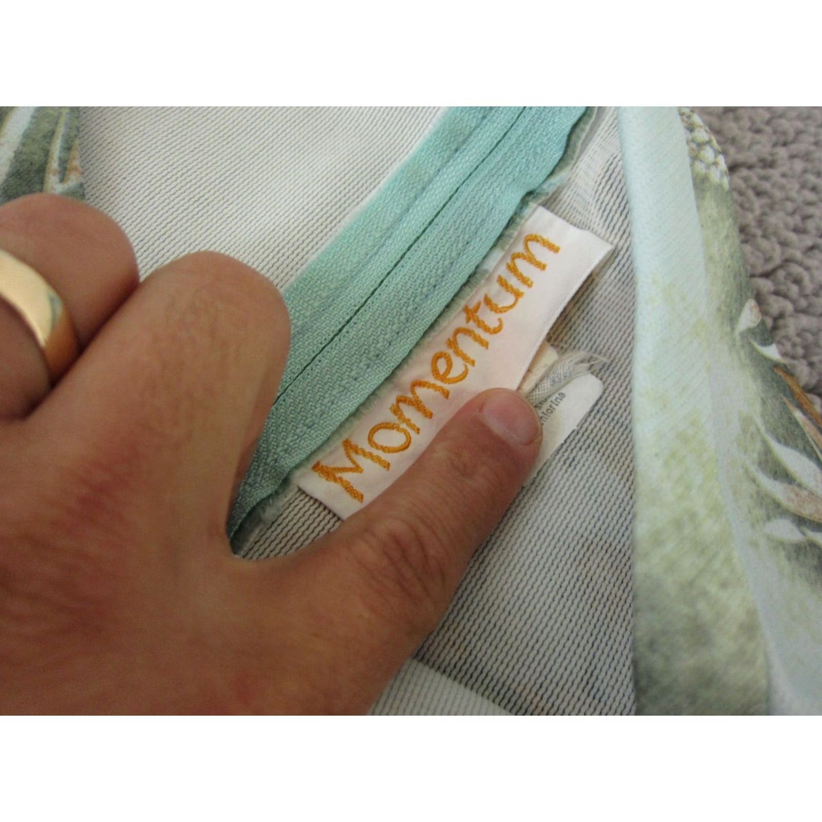 Vintage VINTAGE Momentum Dress Womens One Size Blue Floral Long 60s 70s A-Line Casual Ladies Size ONE SIZE - 4 Thumbnail