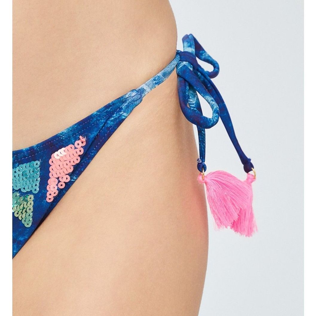 Desigual NWT Desigual Eloise Sequin Side Tie Bikini Bottoms - Size L Size ONE SIZE - 13 Thumbnail
