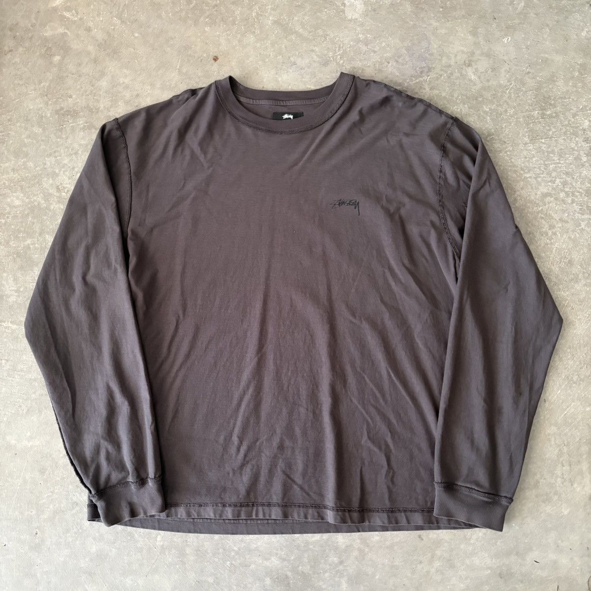 Stussy Stussy Basic stock Raglan thermal FW24 washed black Medium