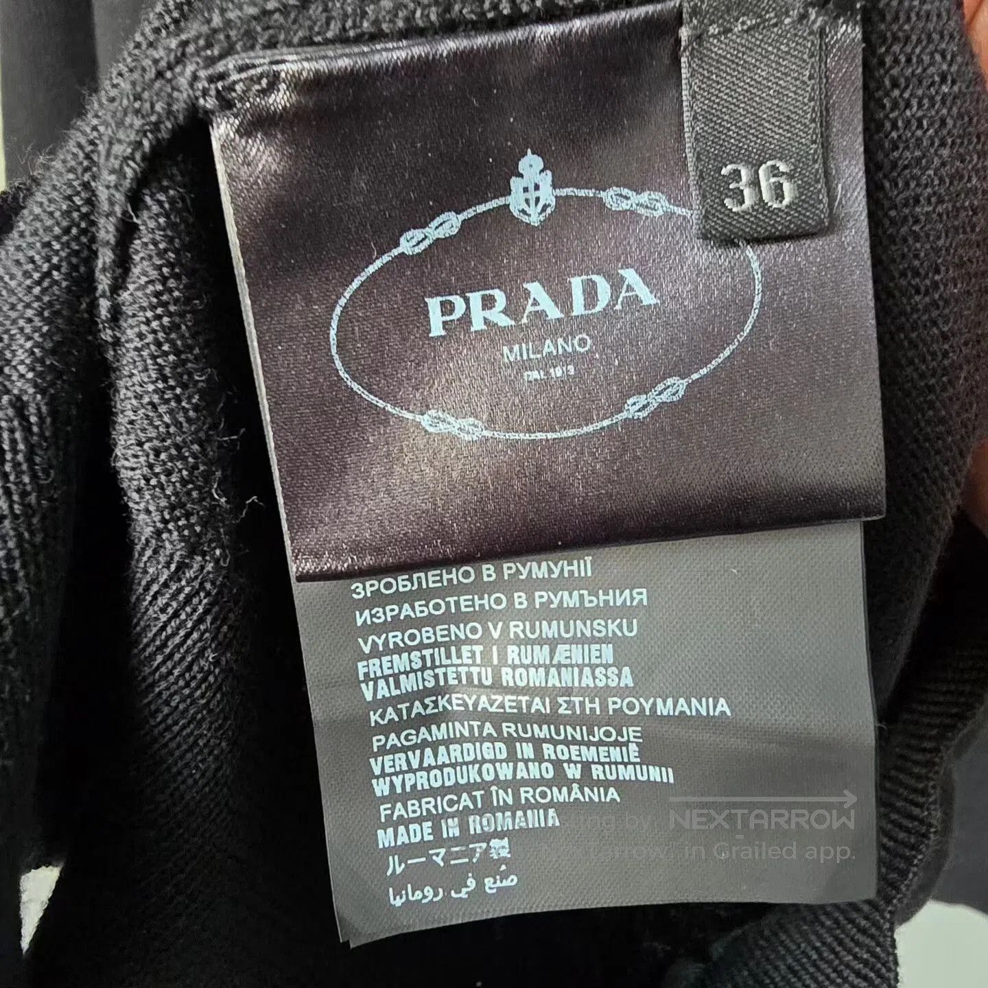 Prada prada black knit wool cardigan. Size S / US 4 / IT 40 - 4 Thumbnail