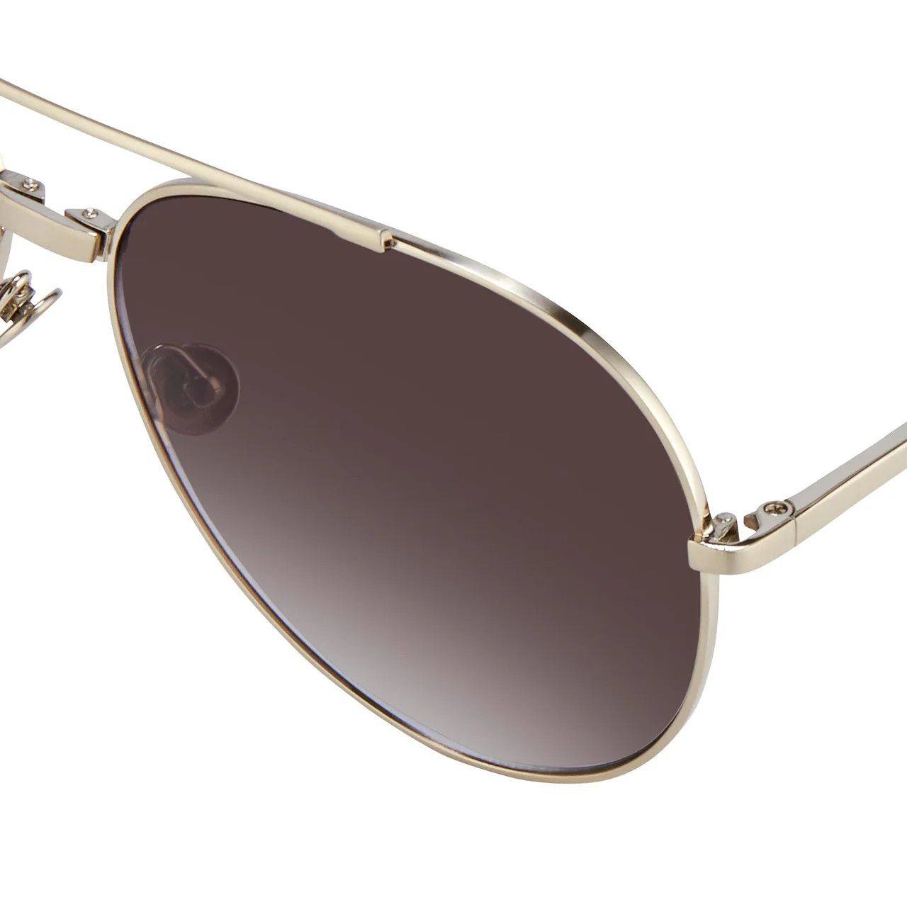 Ann Demeulemeester Ann Demeulemeester Sunglasses White Gold and Grey Size ONE SIZE - 1 Thumbnail