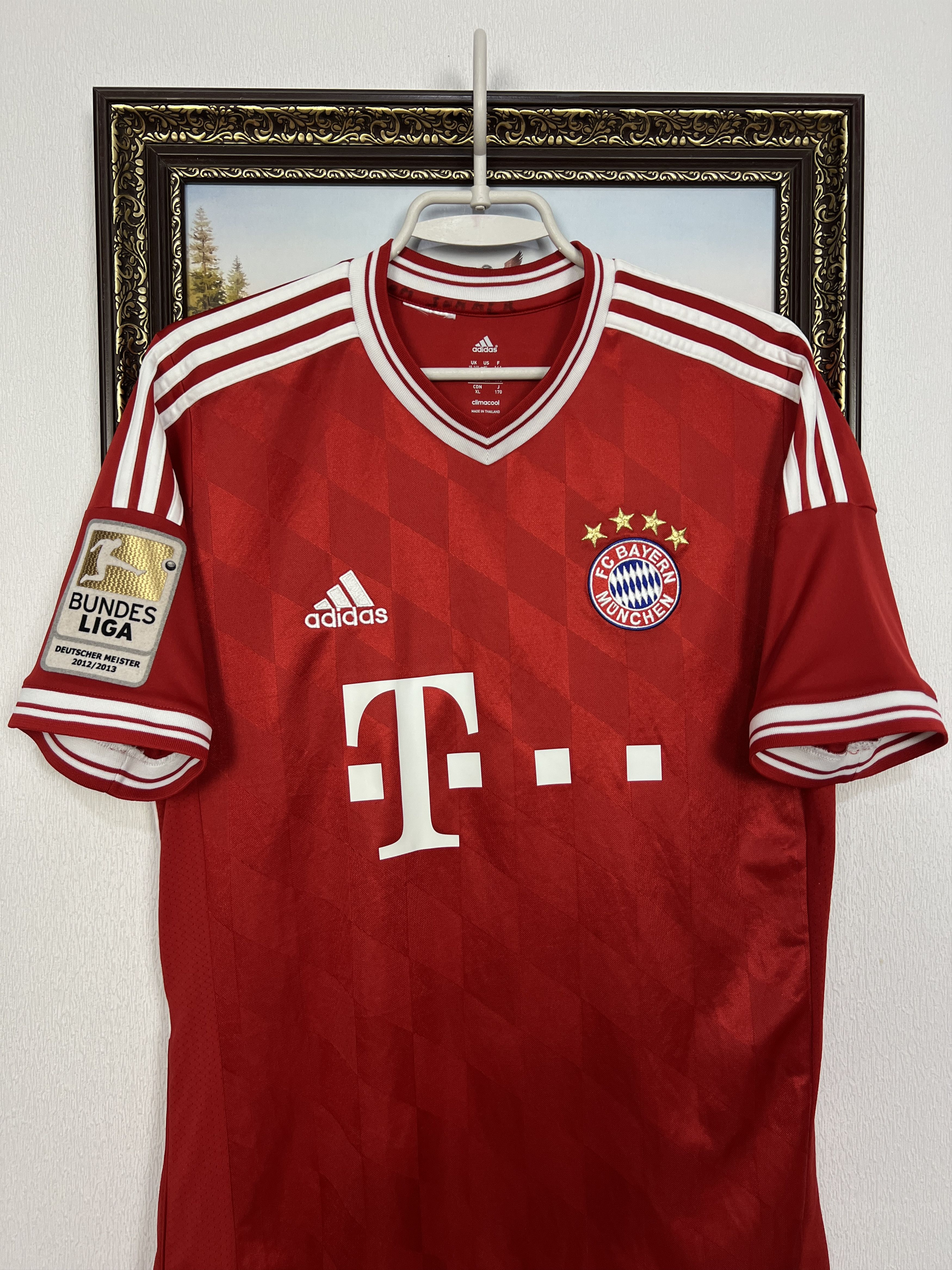 Adidas Bayern Munich football shirt Adidas Gotze Jersey Boys XL Size US XXS / EU 40 - 4 Thumbnail