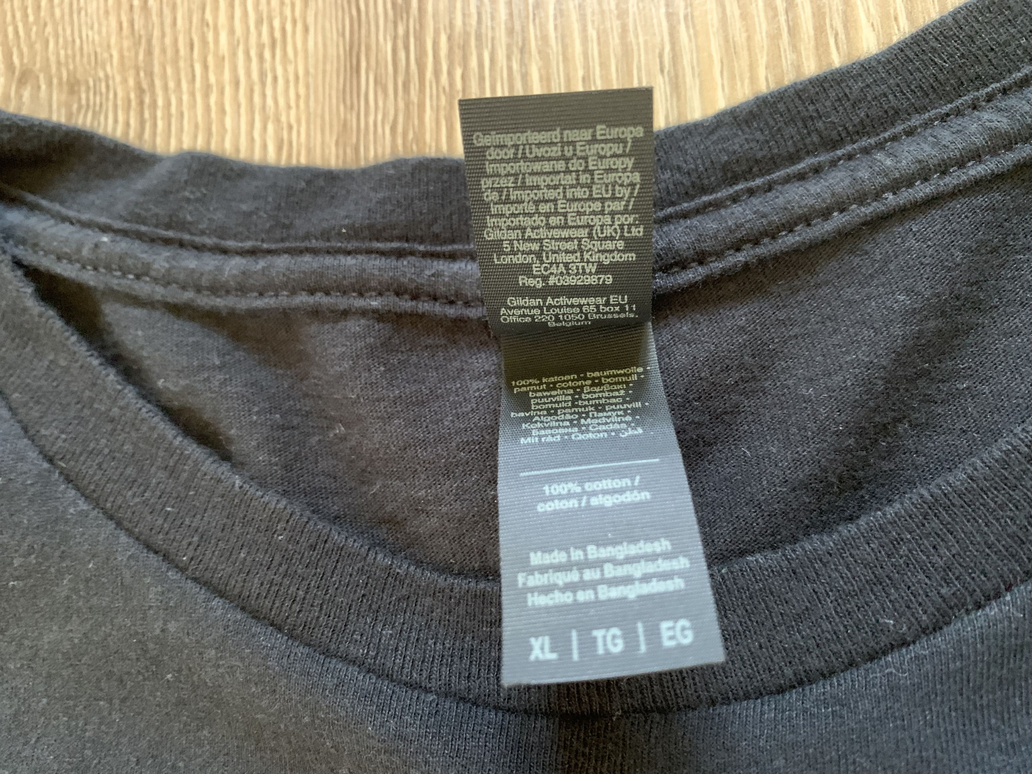 The Game Gildan Crew22 Black Printed Cotton T Shirt Size US XL / EU 56 / 4 - 7 Thumbnail