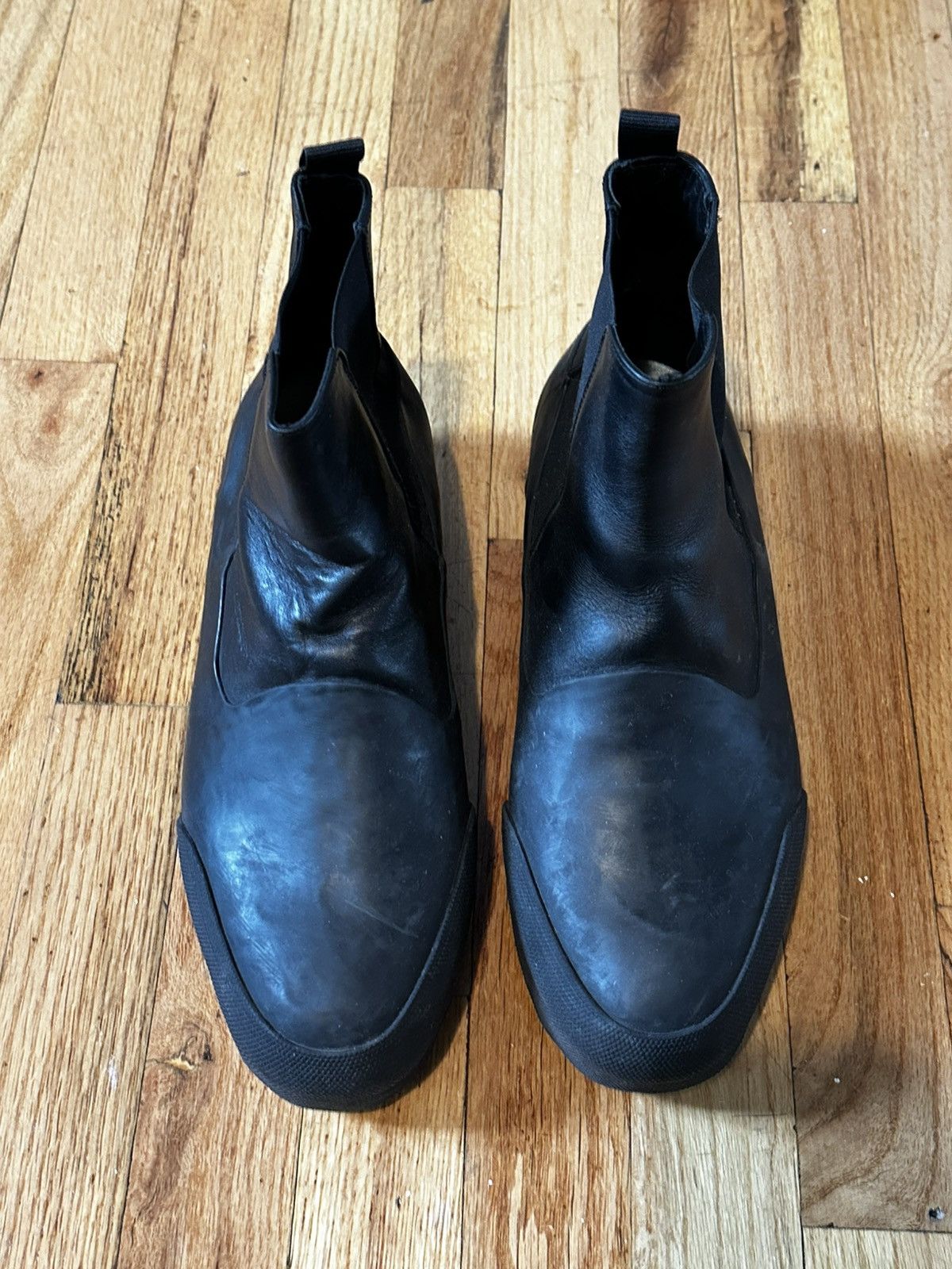 Dries Van Noten Dries Van Noten Black Chelsea Boots Size US 10.5 / EU 43-44 - 2 Thumbnail
