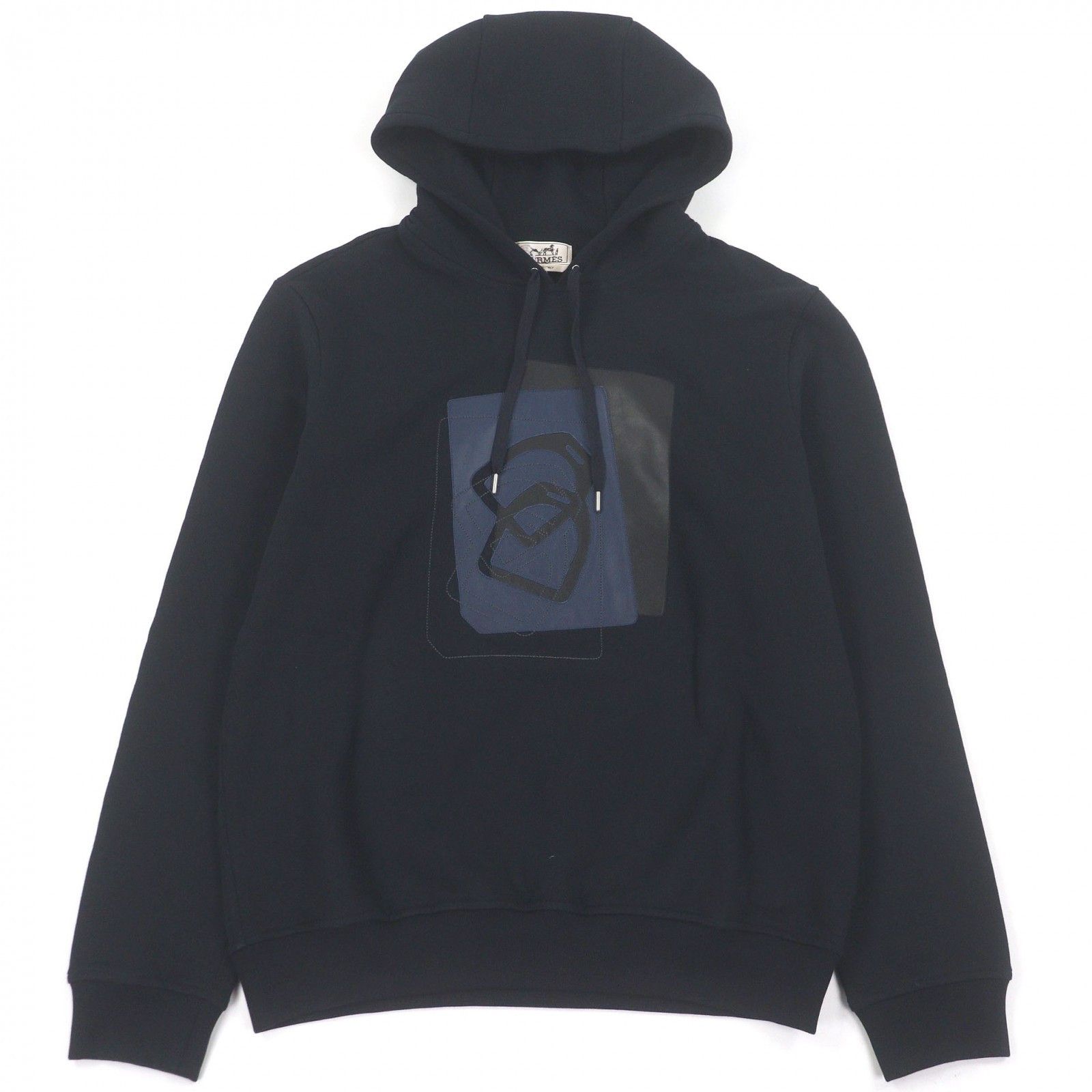 Hermes Hermes Hermes Armored Dekare Cotton Lambskin Hoodie Leather Sweatshirts & Hoodies DUTY FREE for USA Size ONE SIZE - 1 Thumbnail