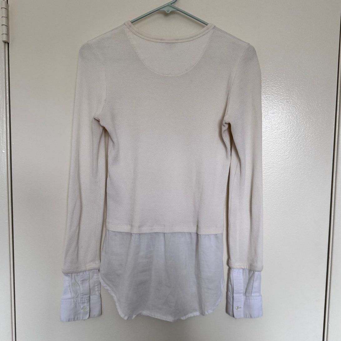 Theory Theory Mikaela Layered Top in Cream/White Size Small Size S / US 4 / IT 40 - 4 Thumbnail