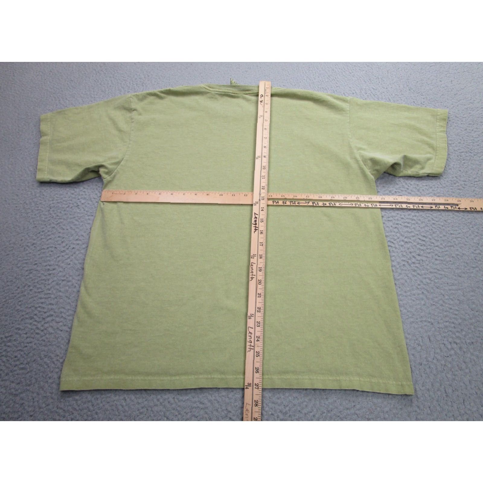 Vintage VINTAGE Beneficial T's Organic Cotton Shirt Mens Large Green Crew Neck Short Sleeve Ventura CA Size US L / EU 52-54 / 3 - 7 Thumbnail