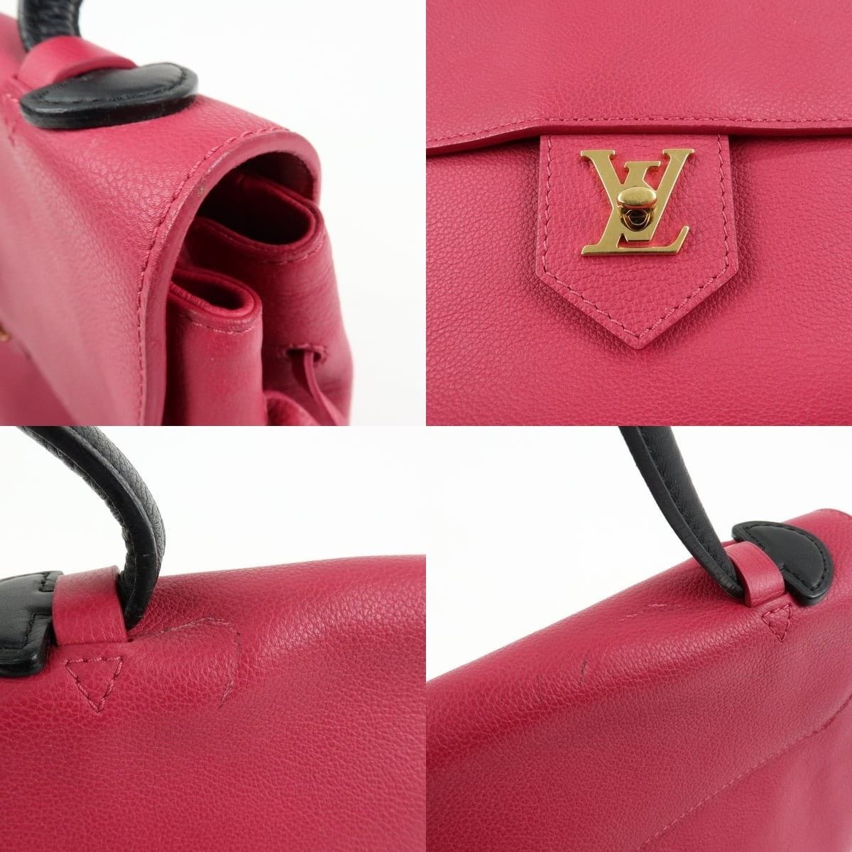 Louis Vuitton Louis Vuitton Lockme PM Leather Shoulder Bag Pink Size ONE SIZE - 6 Thumbnail