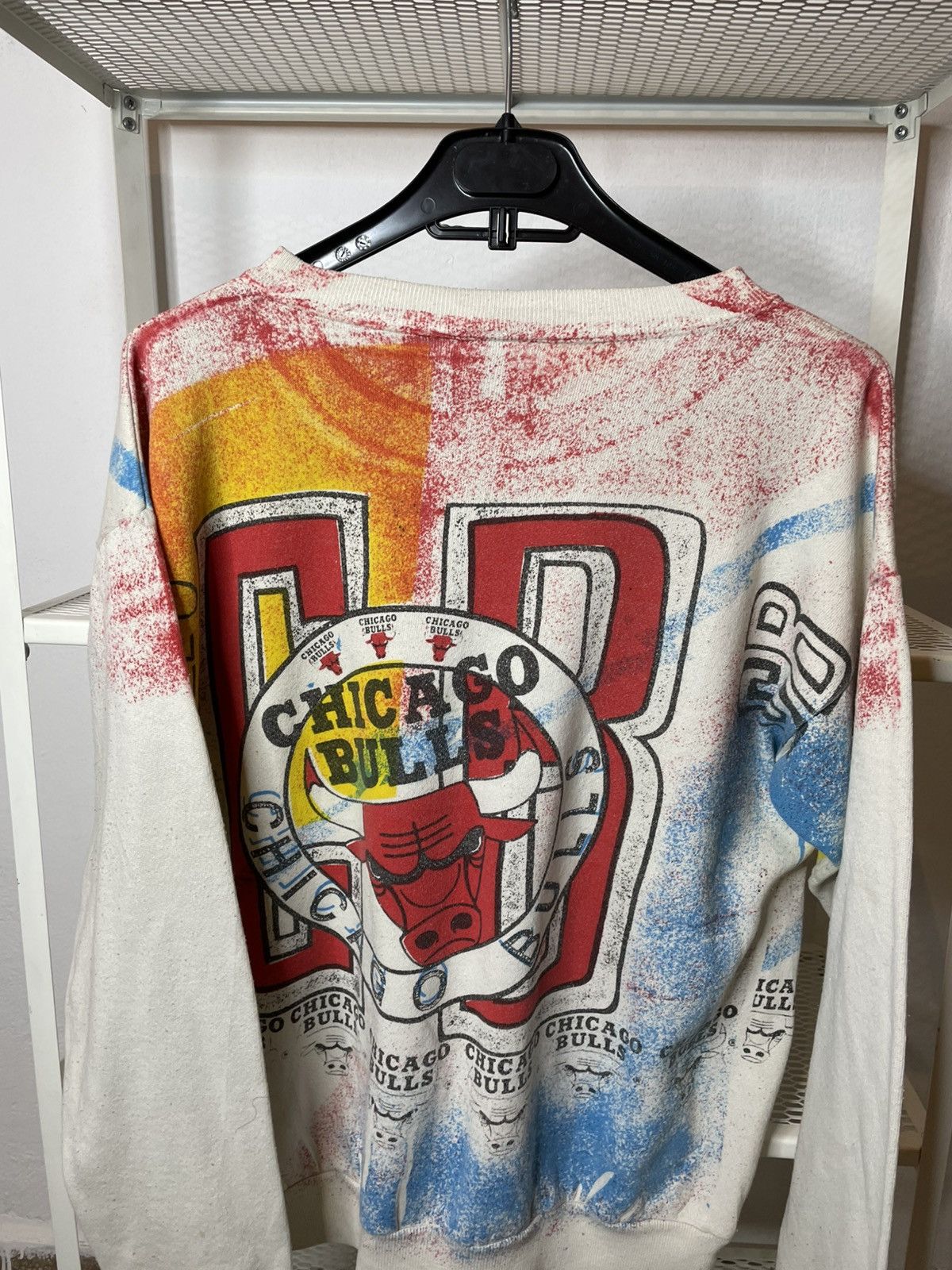 NBA vintago chicago bulls AOP sweatshirt Size US M / EU 48-50 / 2 - 3 Thumbnail