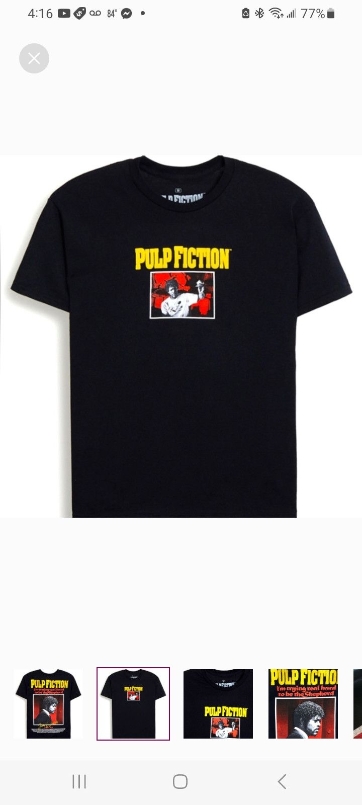 Ripple Junction Pulp Fiction Jules T-Shirt Size US M / EU 48-50 / 2 - 2 Thumbnail
