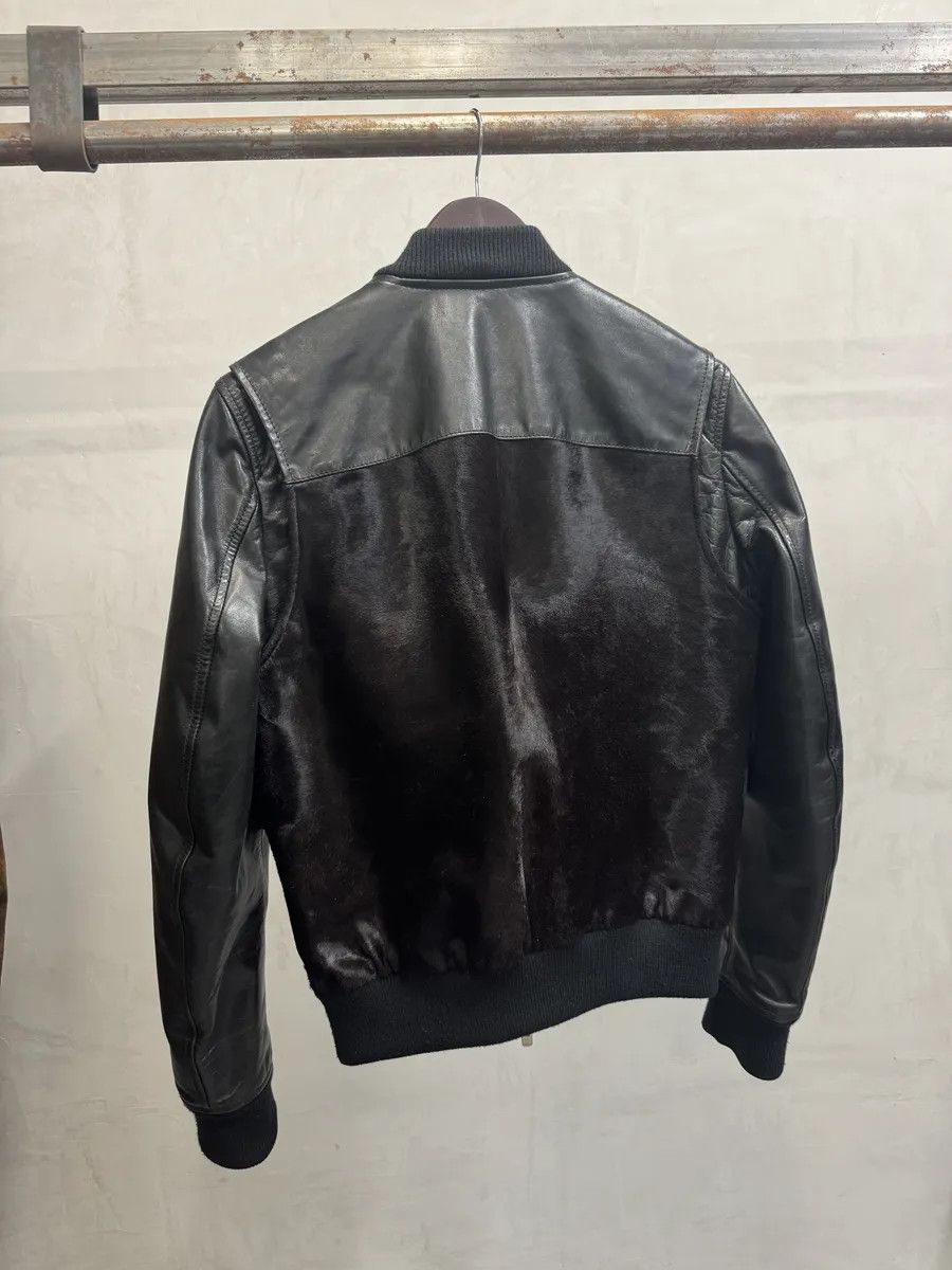 Dsquared2 SS2013 Dsquared2 Black & Brown Pony Hair Leather Alpha Jacket Size US S / EU 44-46 / 1 - 6 Thumbnail