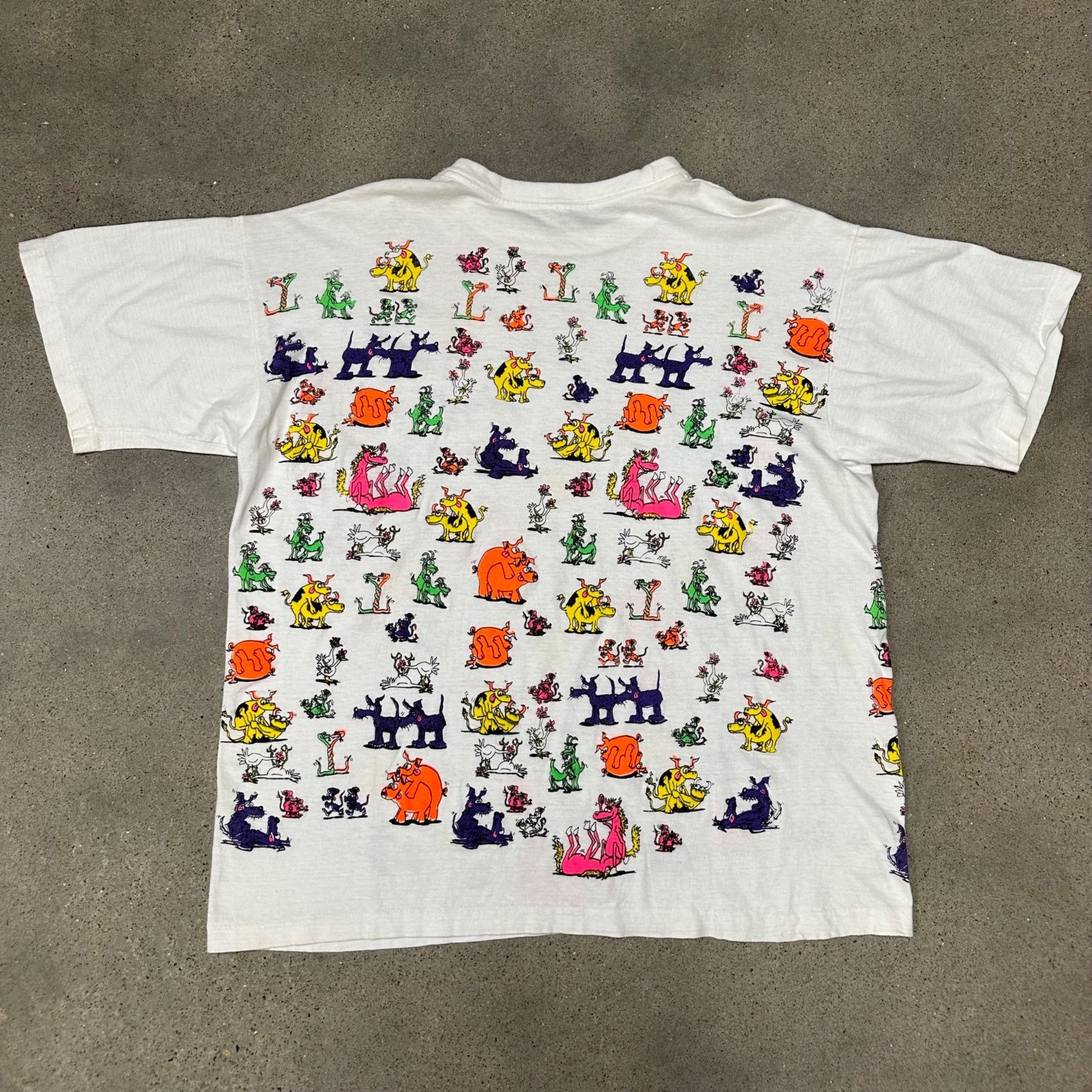 Vintage Vintage All Over Print Animal Sex Joke Shirt Size US L / EU 52-54 / 3 - 4 Thumbnail