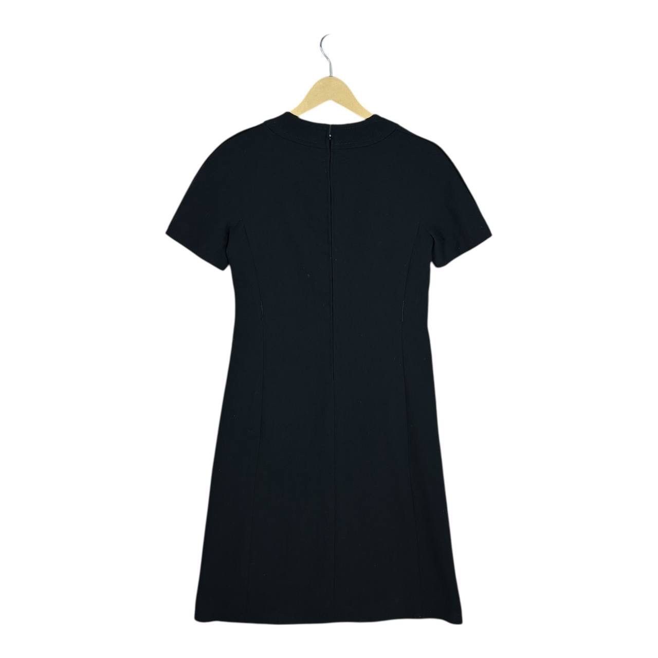 Balmain VTG 80s Miss Balmain Paris Shift Dress PB Logo Button Black Size S / US 4 / IT 40 - 2 Thumbnail