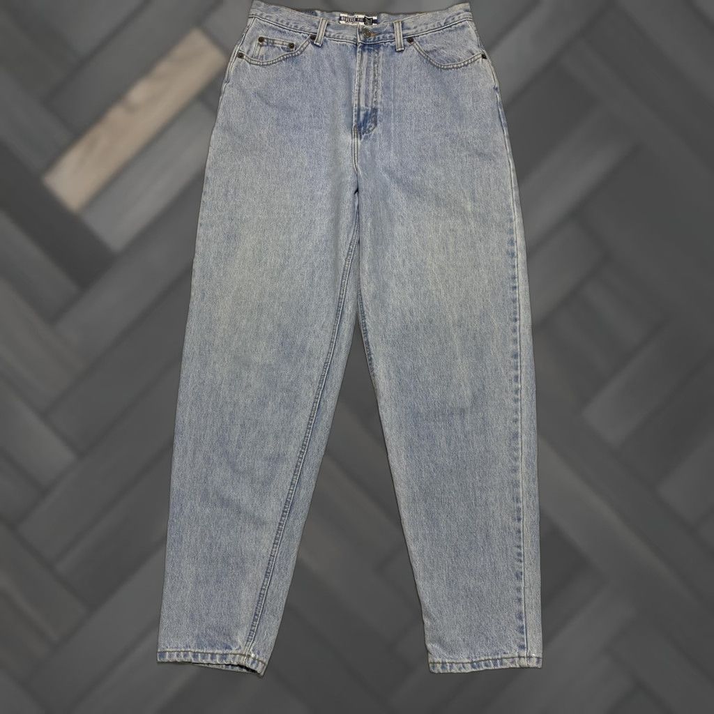 Gap VINTAGE Gap Jeans Womens 14 Regular Blue Denim Reverse Fit Tapered High Waist USA 90s Baggy Size 36" / US 14 / IT 50 - 1 Thumbnail