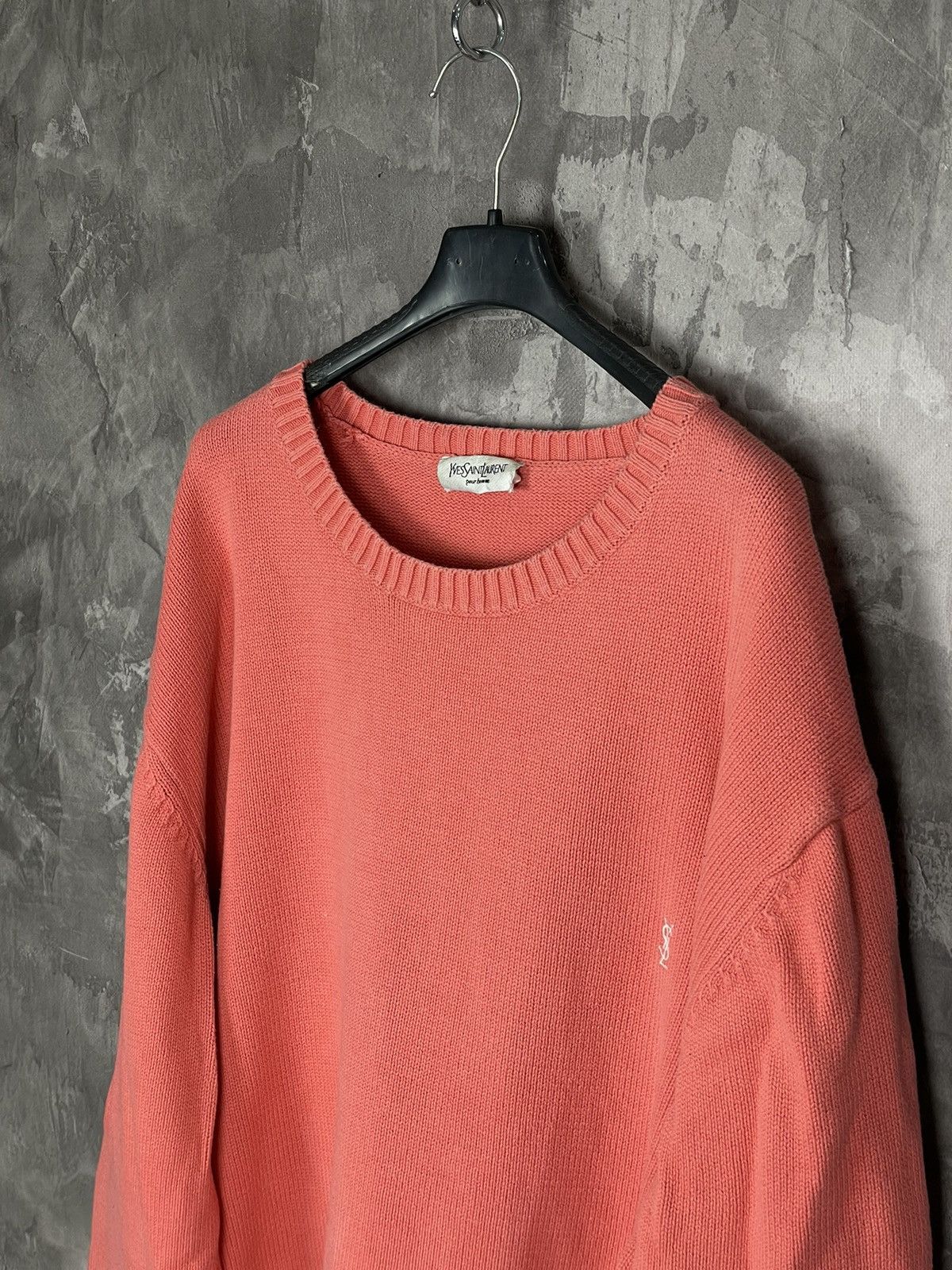 Vintage × Yves Saint Laurent Rare Colour YSL Sweater Knit Beige YSL Knitted Size US XL / EU 56 / 4 - 6 Thumbnail