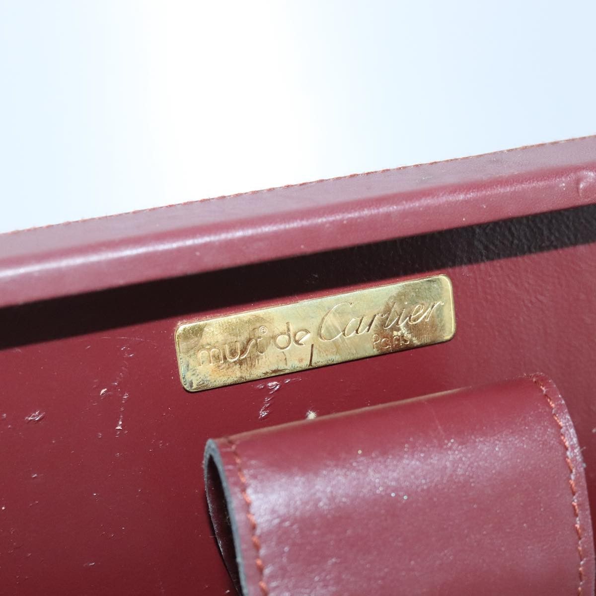 Cartier Cartier Trunk Leather Bordeaux Gold Size ONE SIZE - 16 Thumbnail