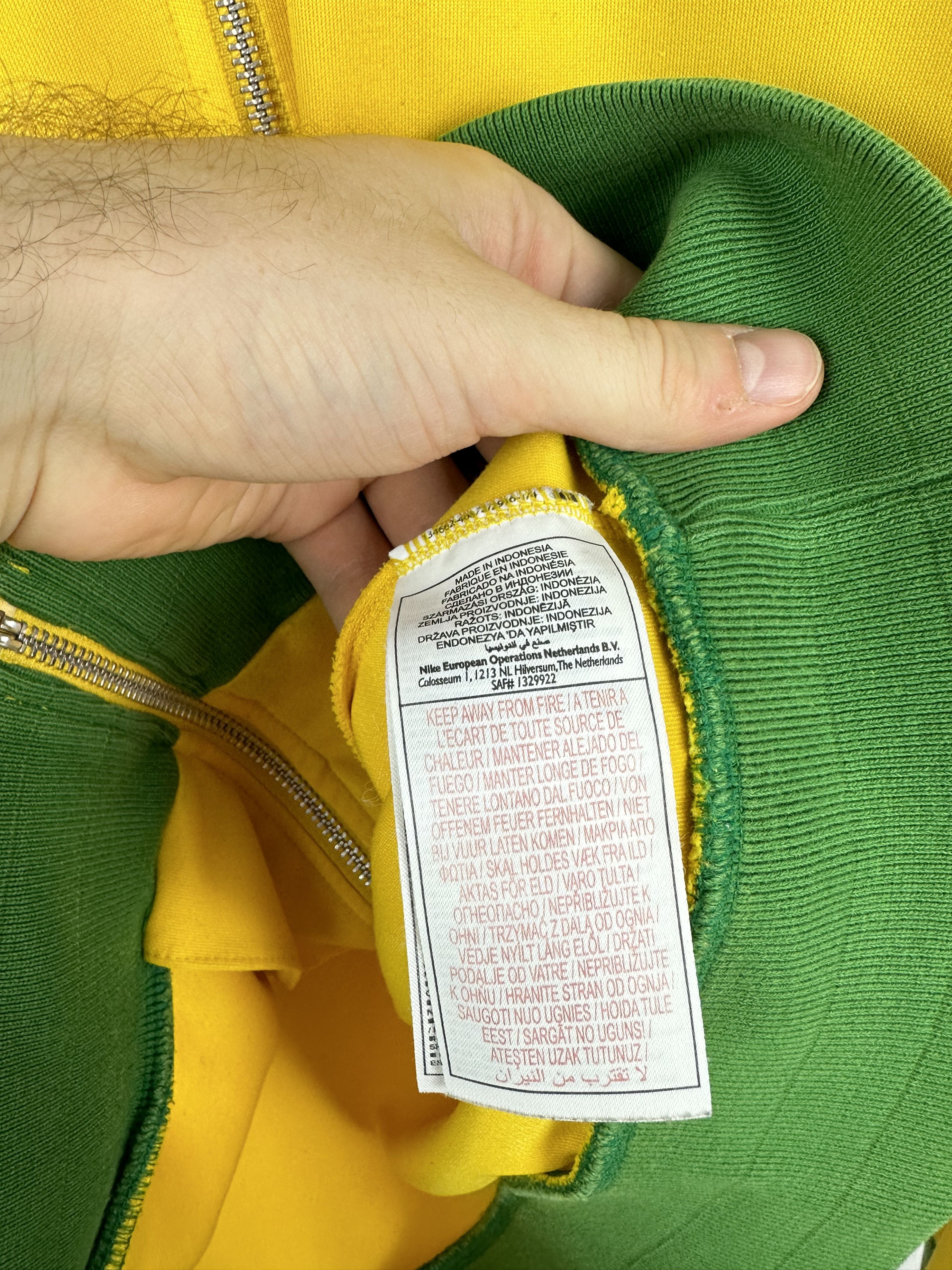 Nike × Vintage Vintage Nike Brazil Jacket Track Top Soccer Rare Size US M / EU 48-50 / 2 - 11 Thumbnail