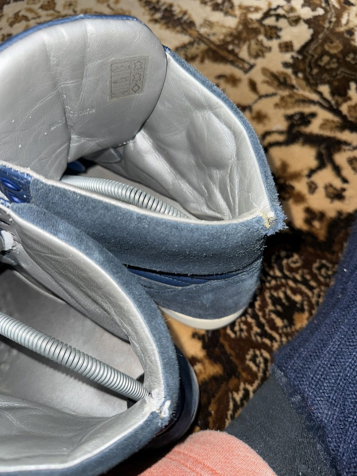 Marc Jacobs Vintage Marc Jacobs High-Top Blue Suede Sneakers Size US 10 / EU 43 - 3 Thumbnail