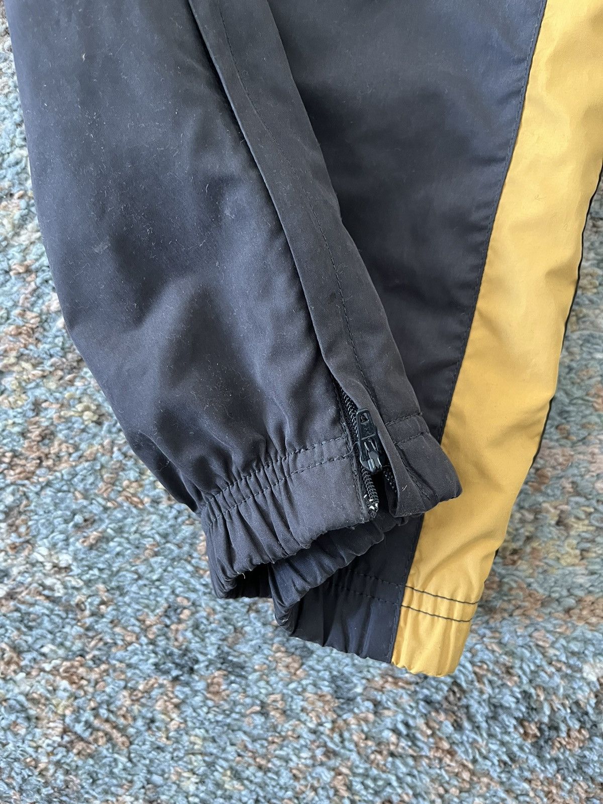 Vintage VTG Nike Drill Trackpants XL Baggy Blue Gold Y2K Zip Swishy Size US 38 / EU 54 - 5 Thumbnail
