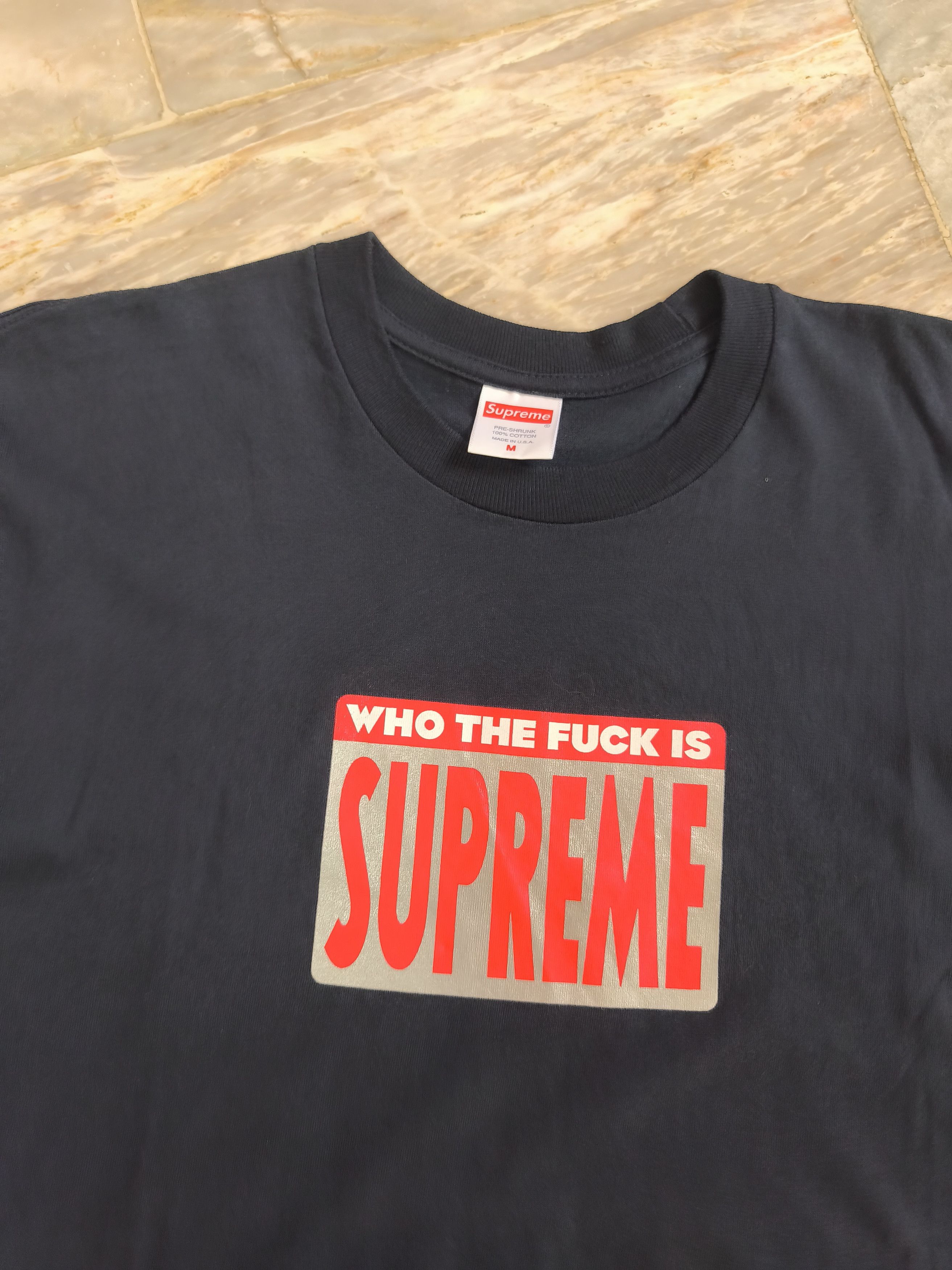 Supreme Supreme Who The Fuck Tee - SS19 Size US M / EU 48-50 / 2 - 2 Thumbnail