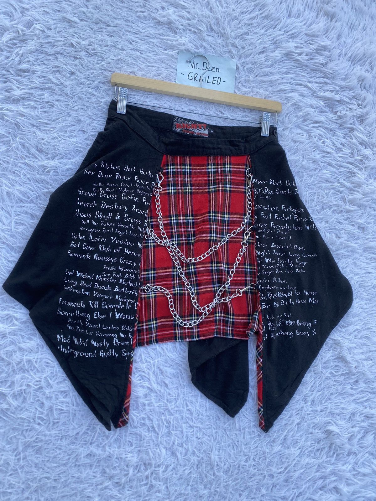 Japanese Brand Rare Vintage Anarchyism Keystation Japanese Brand Skirt Size 29" - 2 Thumbnail