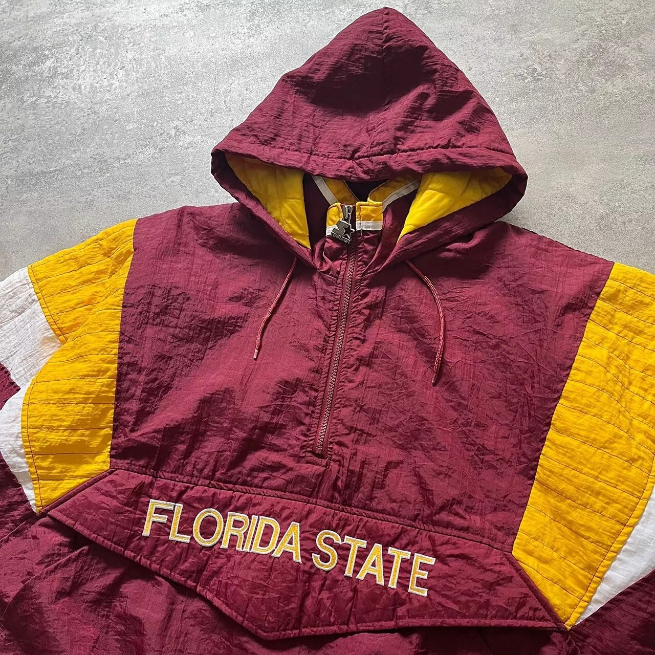 NCAA × Starter × Vintage VTG 90s FLORIDA SATATE SEMINOLES FSU PUFFER JACKET PULLOVER Size US L / EU 52-54 / 3 - 3 Thumbnail