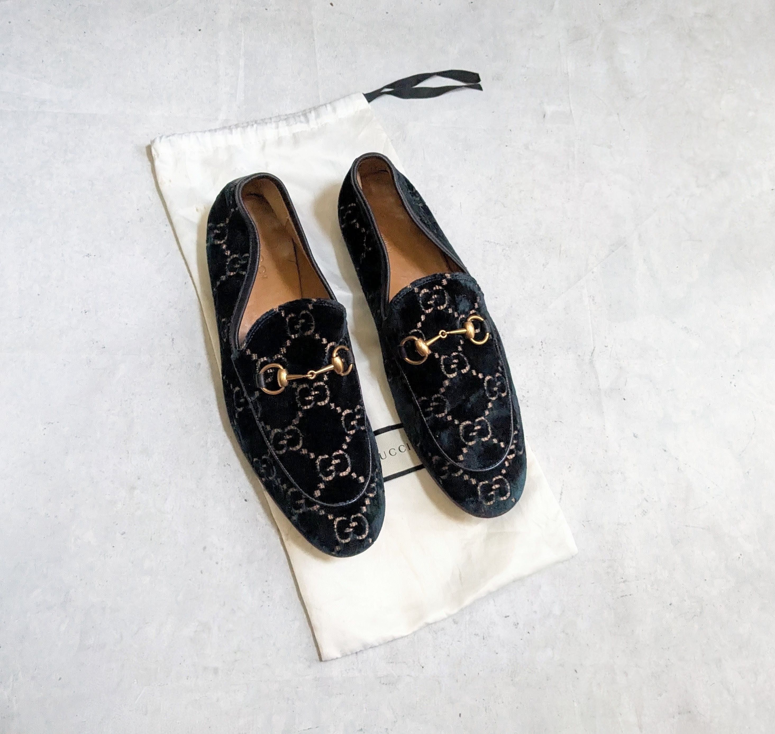 Gucci Gucci Horsebit Loafers Blue Velvet Monogram Logo 10.5 Size US 10.5 / EU 43-44 - 1 Thumbnail