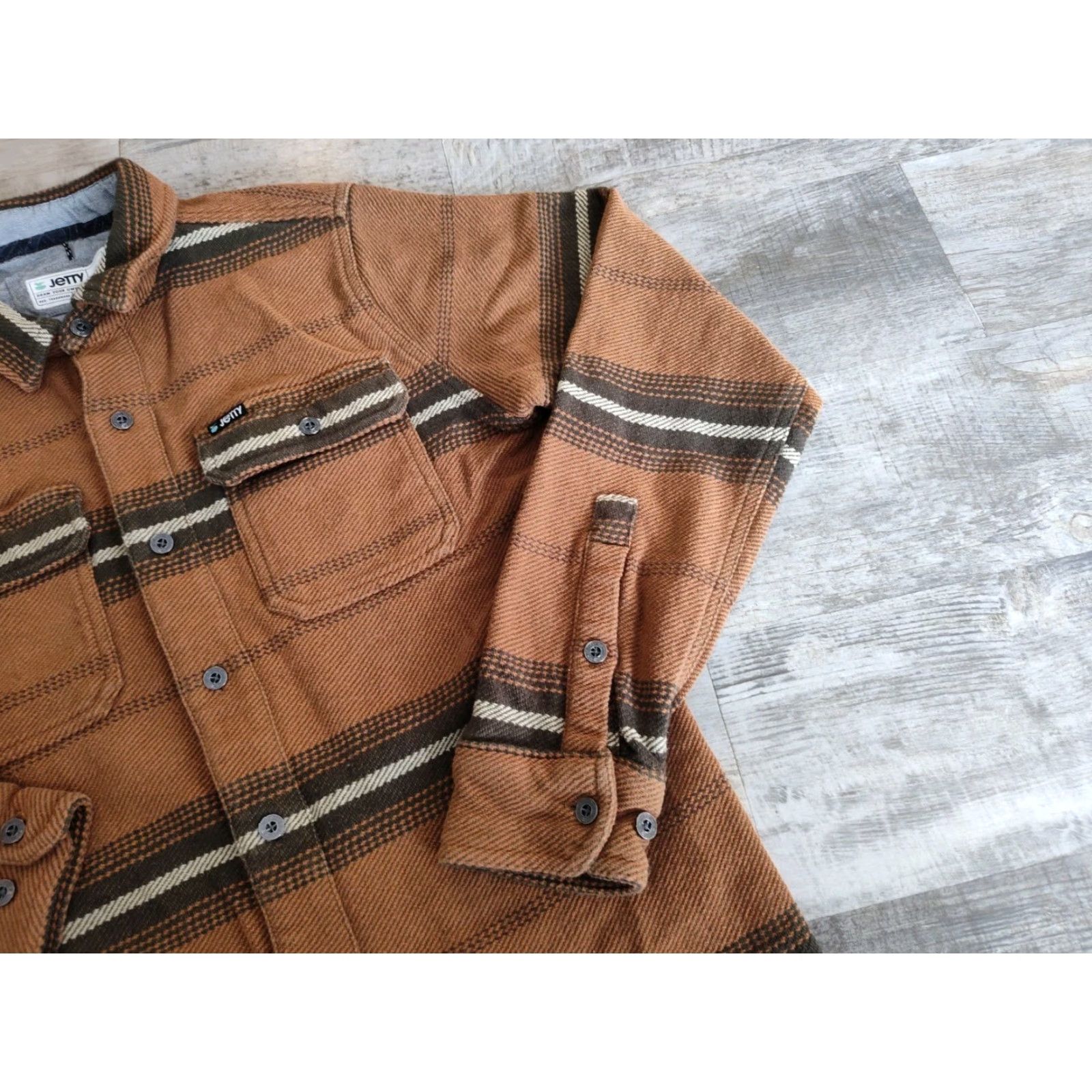 Vintage Jetty Horizon Flannel Shirt Mens Small Heavyweight Button Up EUC Size US S / EU 44-46 / 1 - 3 Thumbnail