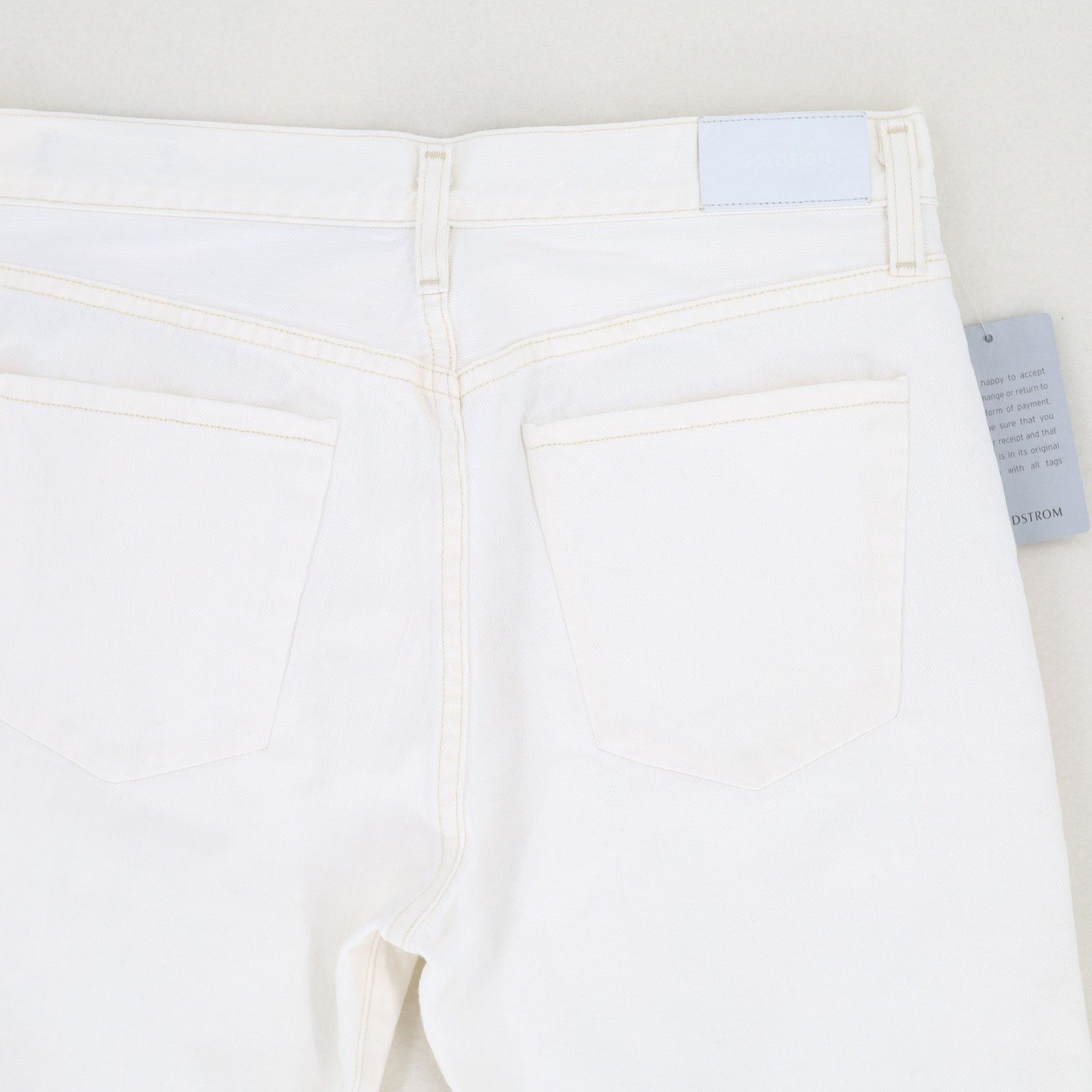 GOLDSIGN Goldsign Women White Denim Calla Straight Leg Jeans Size 27 Size 27" / US 4 / IT 40 - 8 Thumbnail