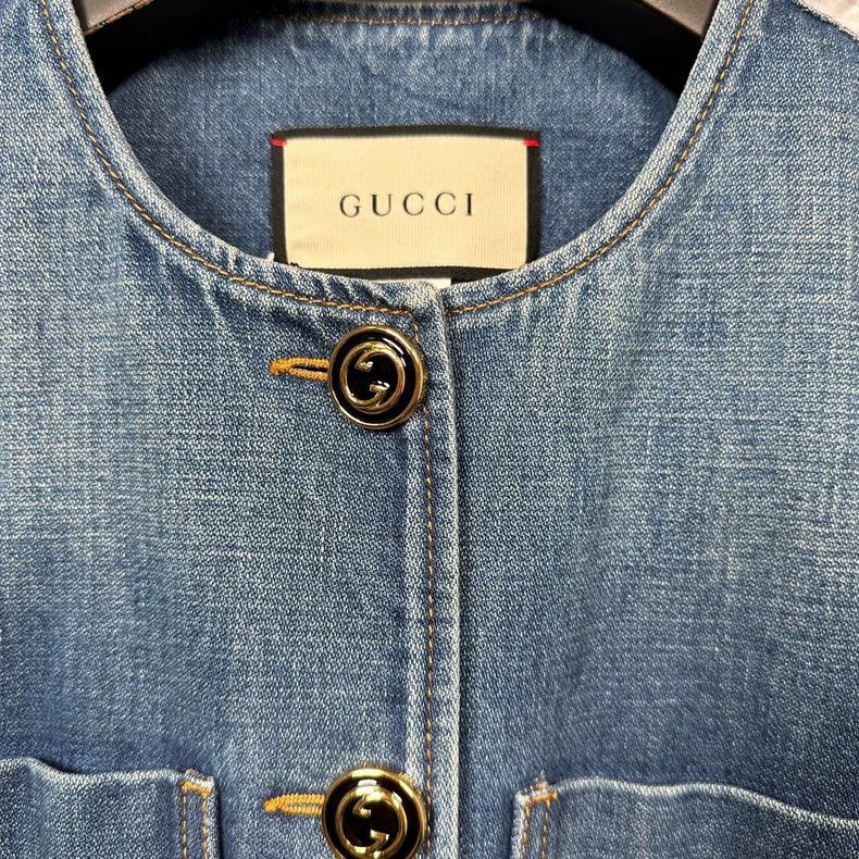 Gucci GucciDenim multi-pocket sleeveless dress 2503-Nextarrow Size XS / US 0-2 / IT 36-38 - 3 Thumbnail