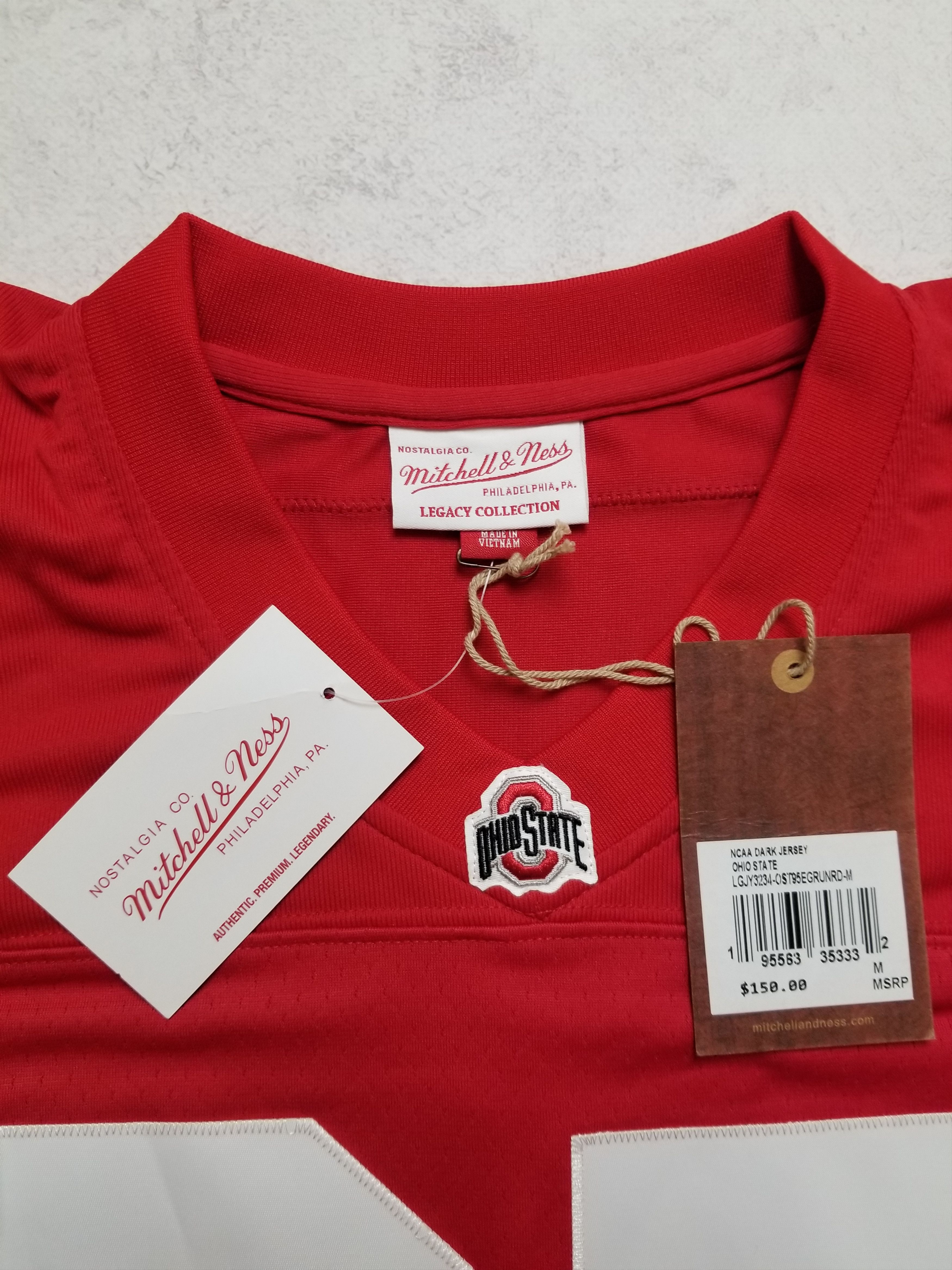 Mitchell & Ness NCAA FOOTBALL JERSEY OHIO STATE BUCKEYES 1995 EDDIE GEORGE Size US M / EU 48-50 / 2 - 16 Thumbnail
