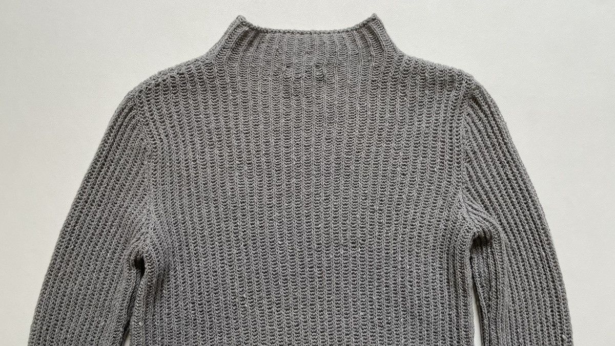 Dries Van Noten A/W 23 ‘Cobweb Weave’ Gray Sweater Size US M / EU 48-50 / 2 - 12 Thumbnail