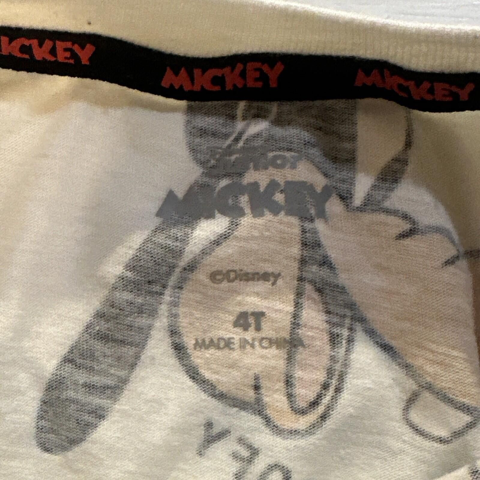 Disney 4T Toddler Disney Jr Mickey Donald Duck Goofy Pluto T-Shirt Size ONE SIZE - 4 Thumbnail