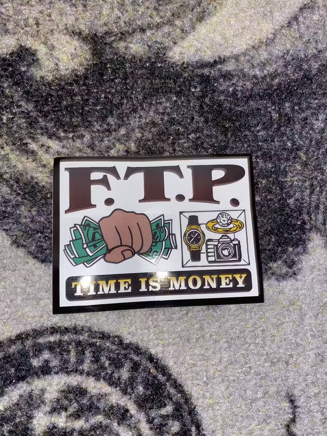 Fuck The Population FTP Time is Money Sticker Size ONE SIZE - 1 Preview