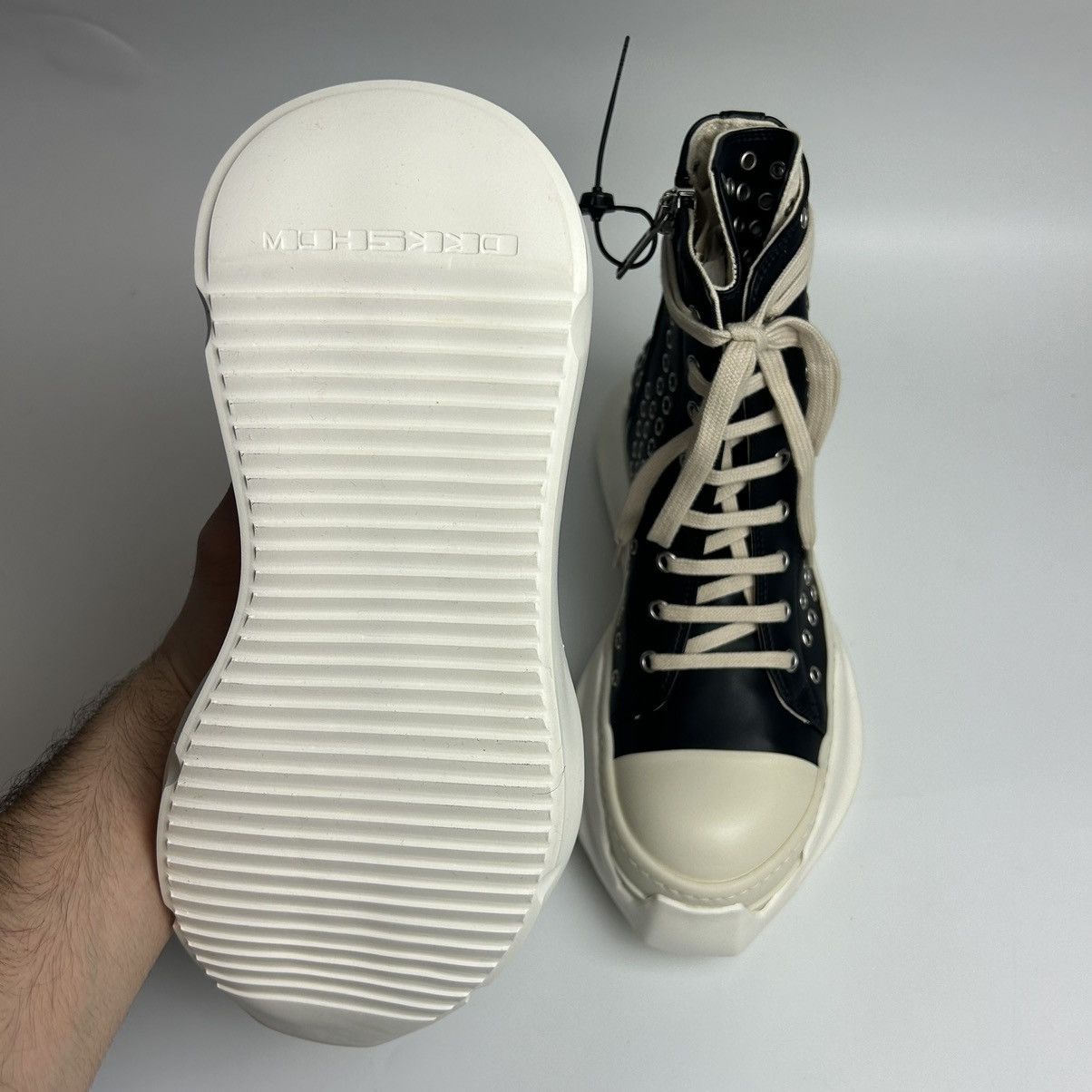 Rick Owens Rick Owens Abstract Ramones High Gimp Eyelets Size US 13 / EU 46 - 5 Thumbnail