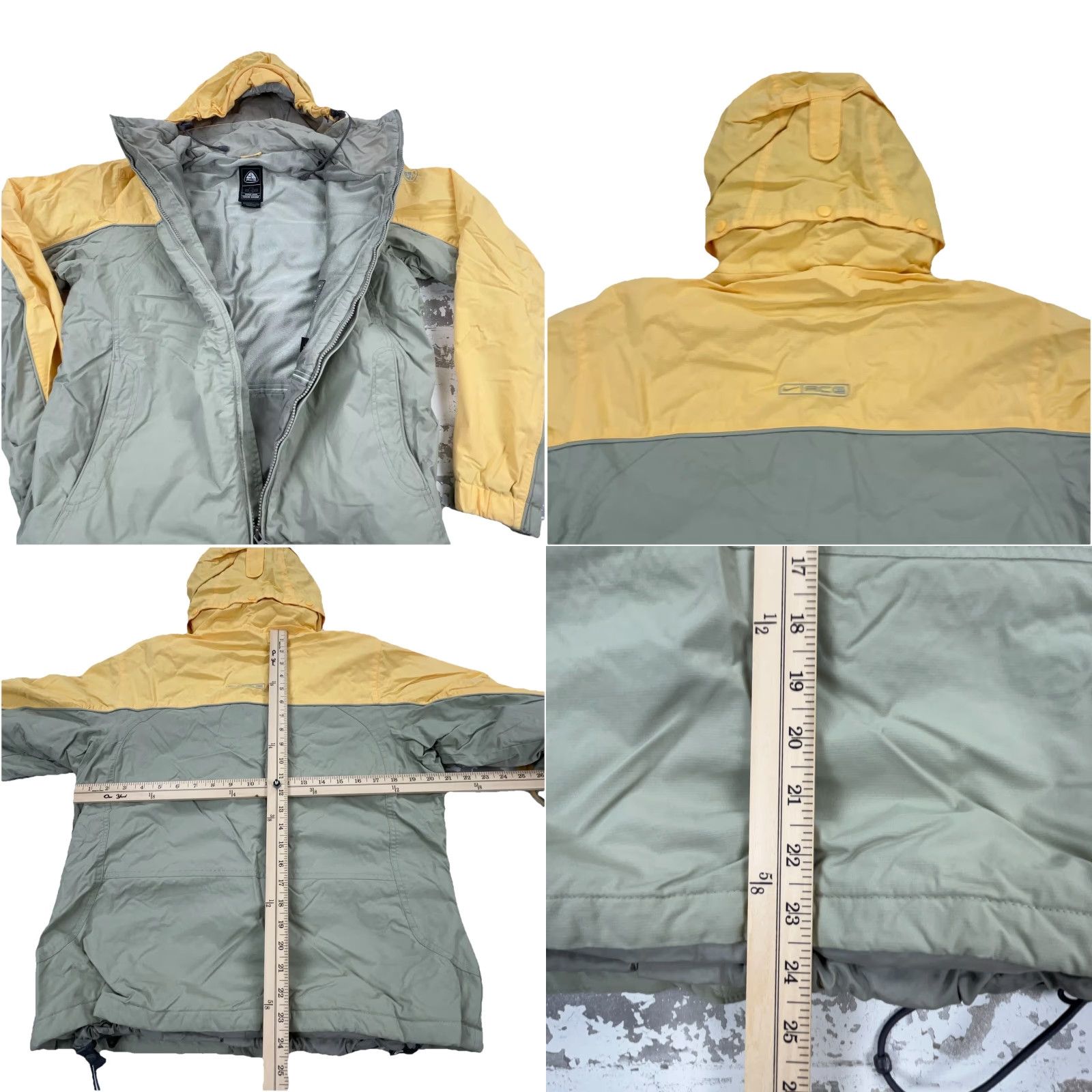 Nike ACG Nike ACG Jacket Women L Yellow Gray Storm Parka Coat Outer Layer Mid-Length Zip Hooded Waterproof Windproof 3 VTG Y2K Mens Womens Girls Boys Size L / US 10 / IT 46 - 8 Thumbnail