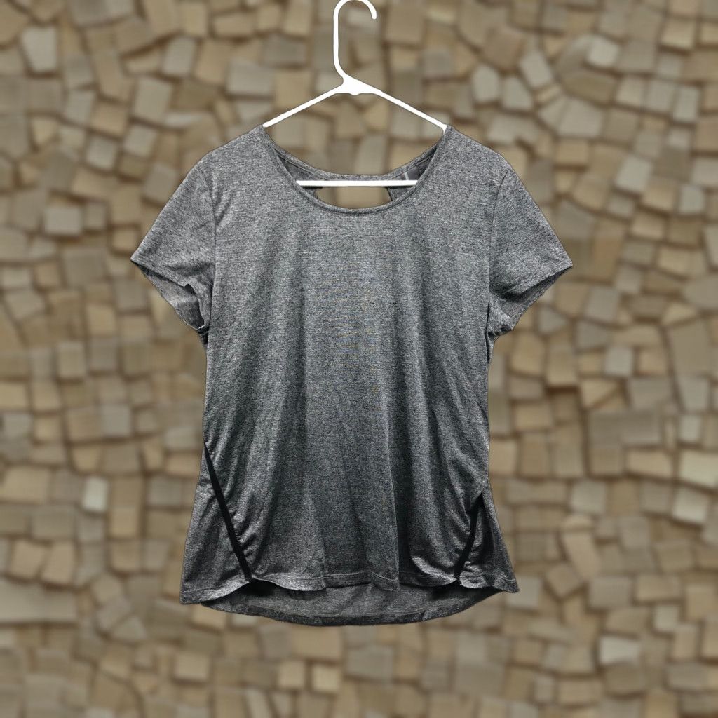 Vintage Mondetta Shirt XL Womens Scoop Neck Short Sleeve Pullover Gray T-Shirt Women Size XL / US 12-14 / IT 48-50 - 1 Thumbnail