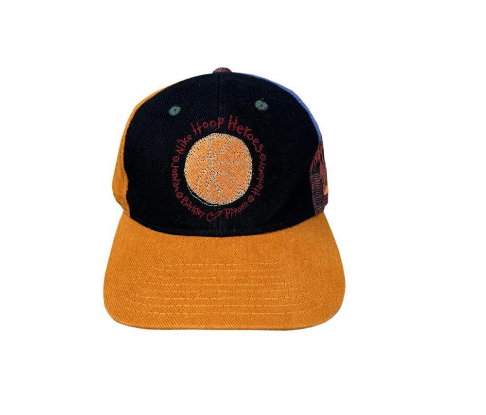 Vintage Nike Hoop Heroes Pinwheel Snapback Hat Cap