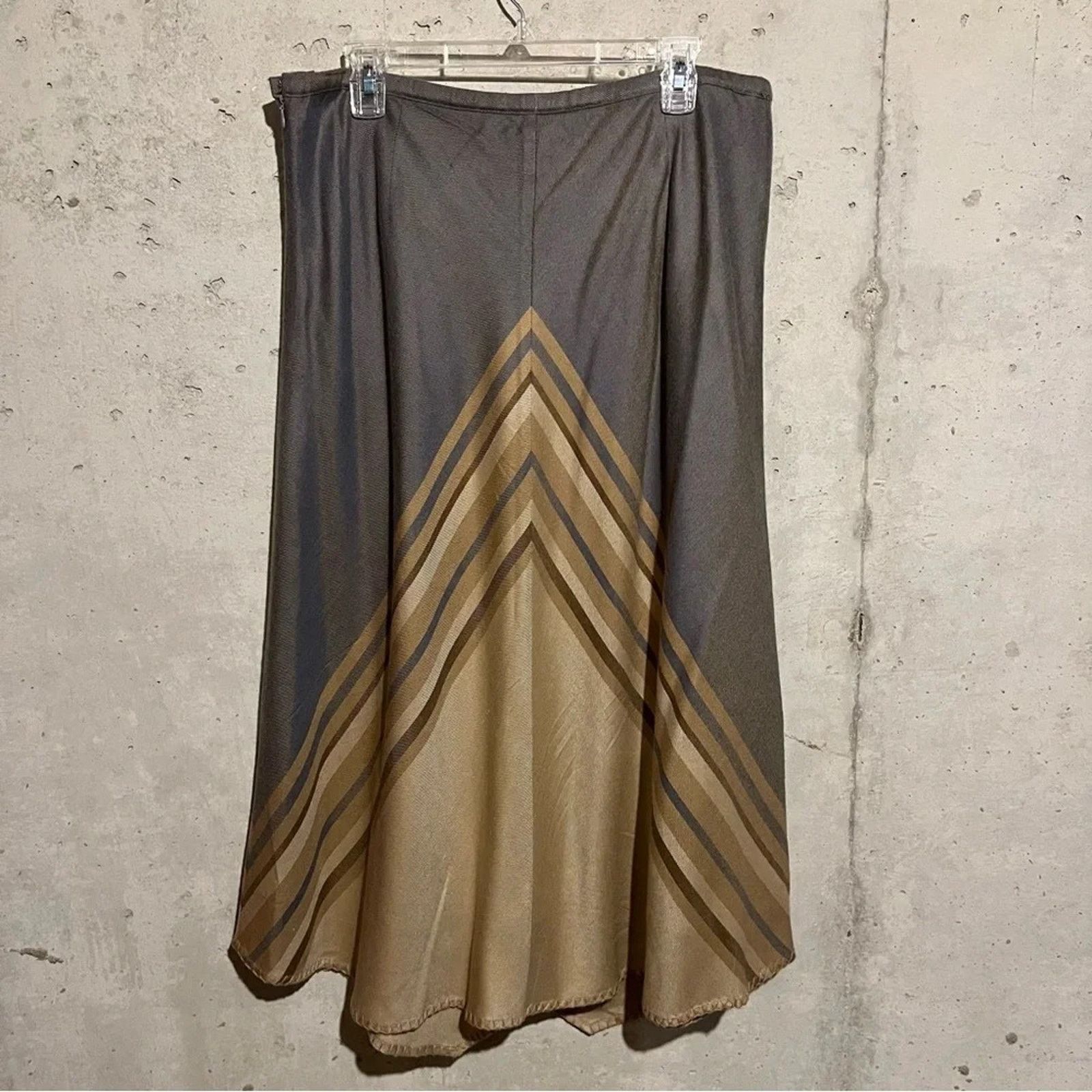 Coldwater Creek Coldwater Creek Boho Faux Wrap Midi Skirt Draped Sz L Size 32" / US 10 / IT 46 - 6 Thumbnail